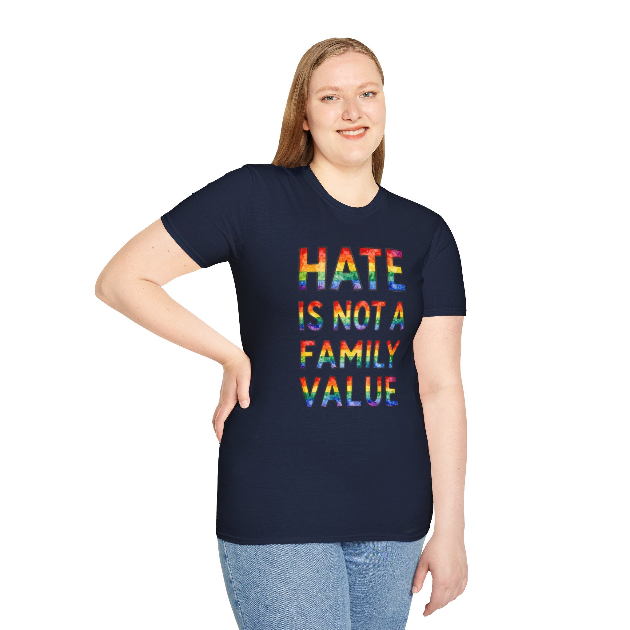Hate Is Not A Family Value Rainbow Pride T-Shirt