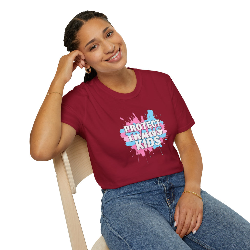 Camiseta unisex infantil "Protect Trans" - Ropa de apoyo LGBTQ+