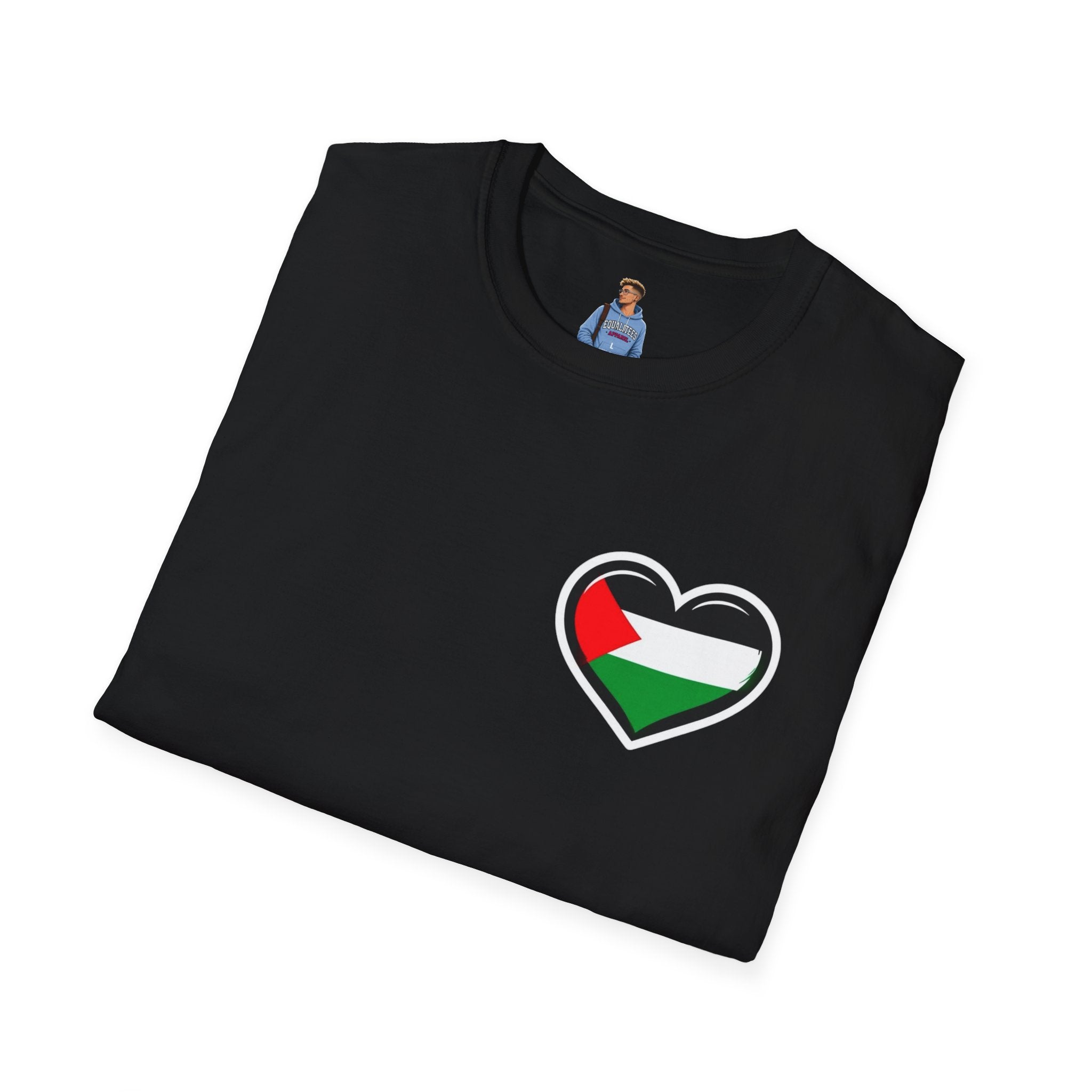 Camiseta unisex de estilo suave: "Apoya a Gaza y todos somos Palestina".