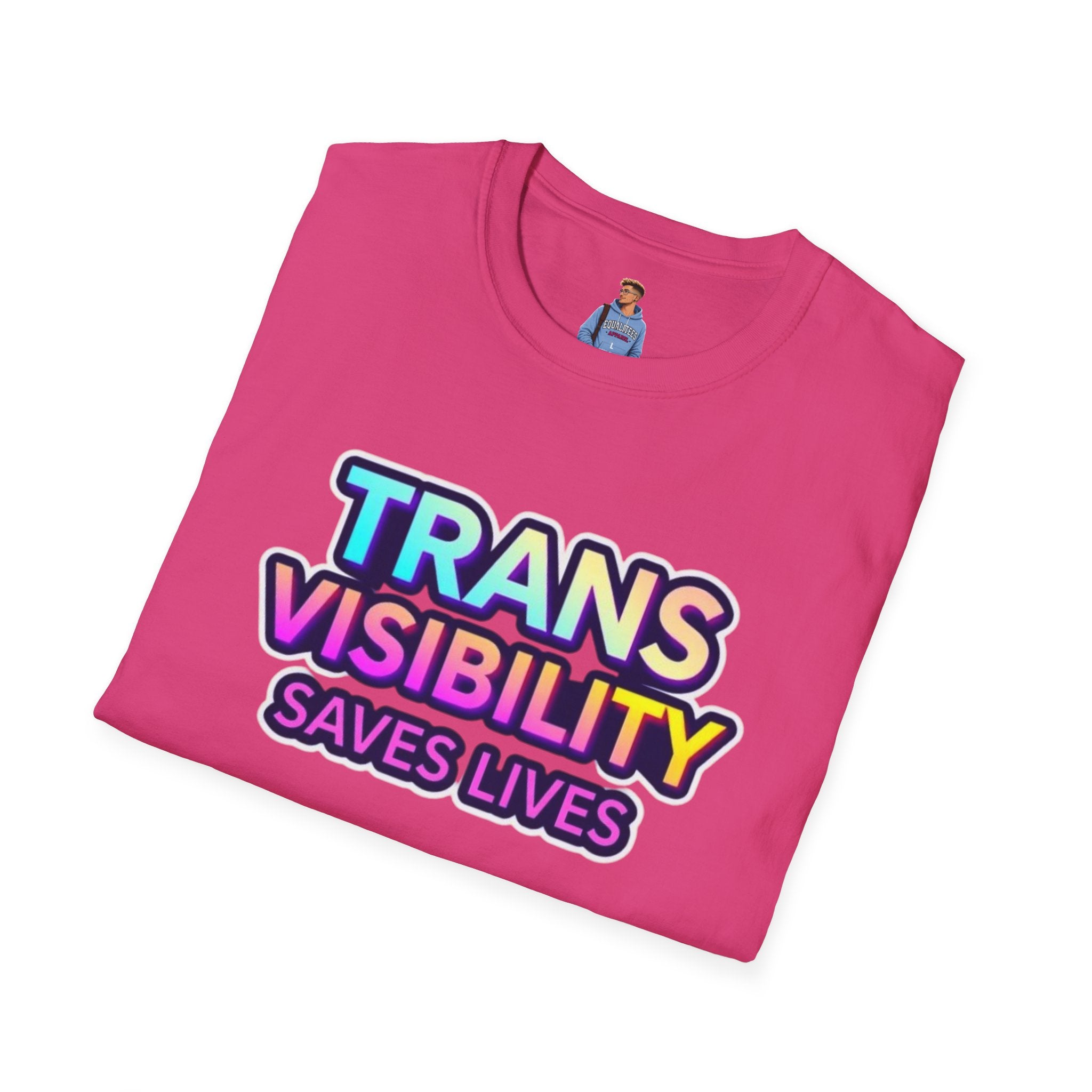Trans Visibility Saves Lives Statement T-shirt