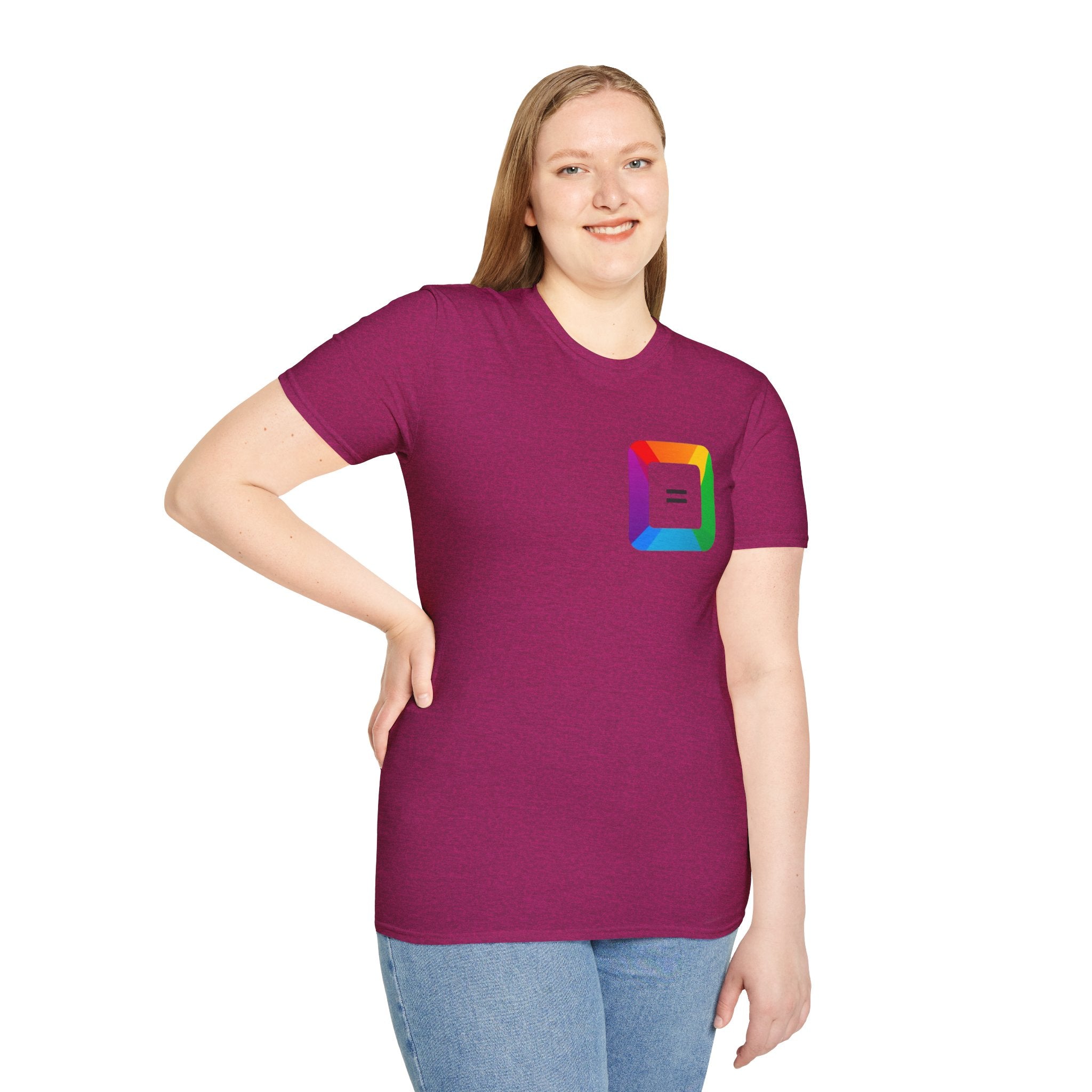 Pride-Theme Unisex Softstyle T-Shirt - "True freedom is Equality for ALL"