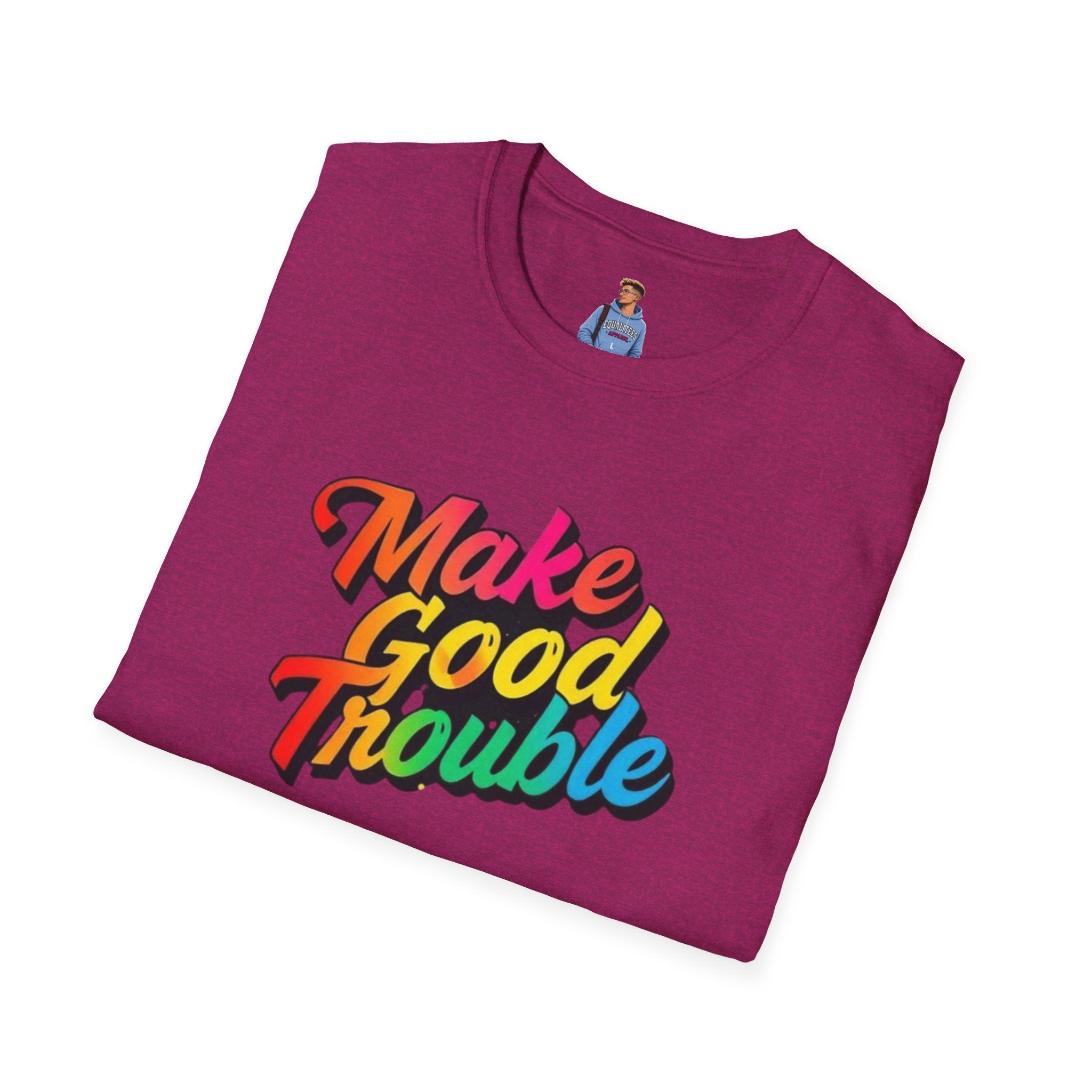 Make Good Trouble' Rainbow T-Shirt