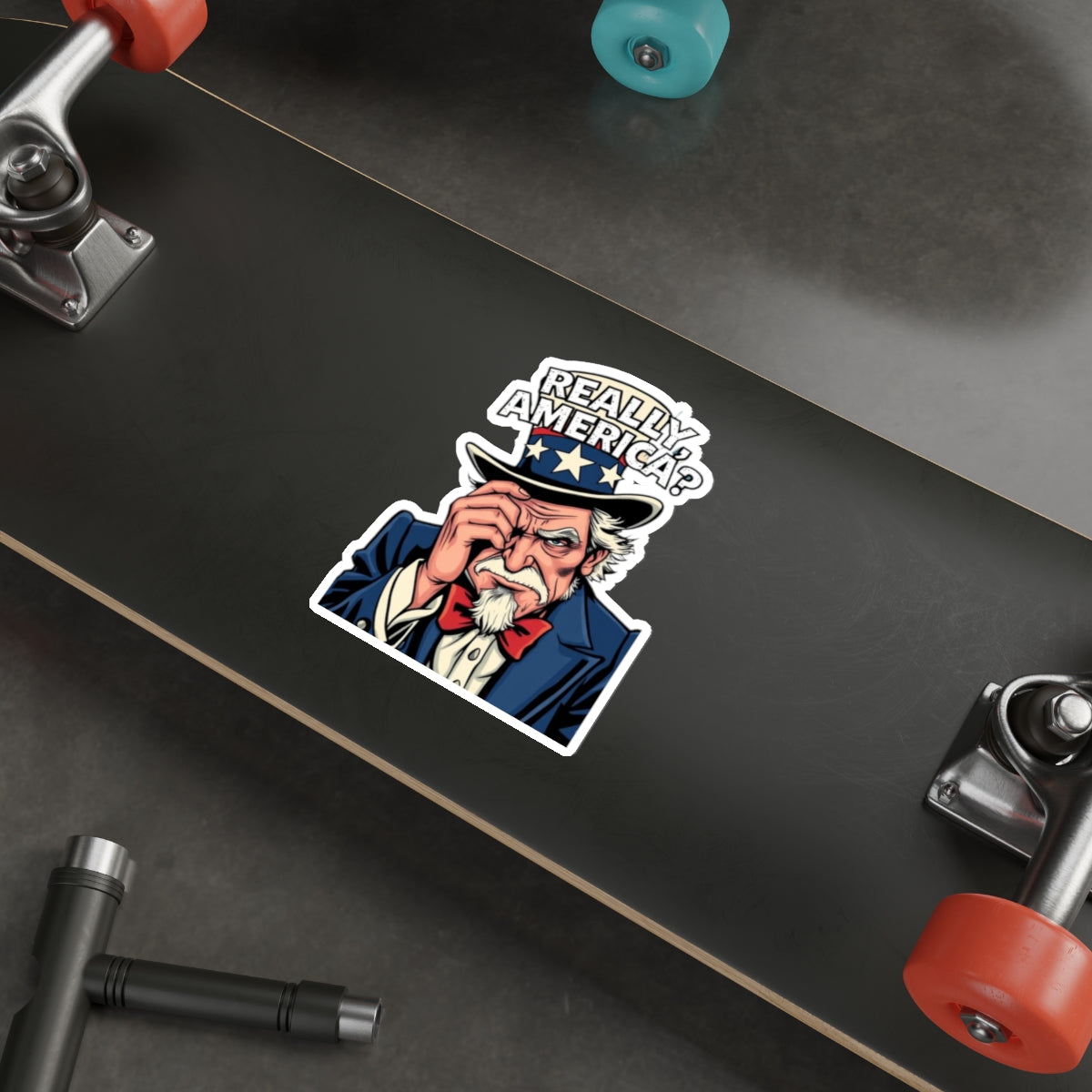 Die-Cut Stickers - Embarrassed Uncle Sam - EqualiTees.Me
