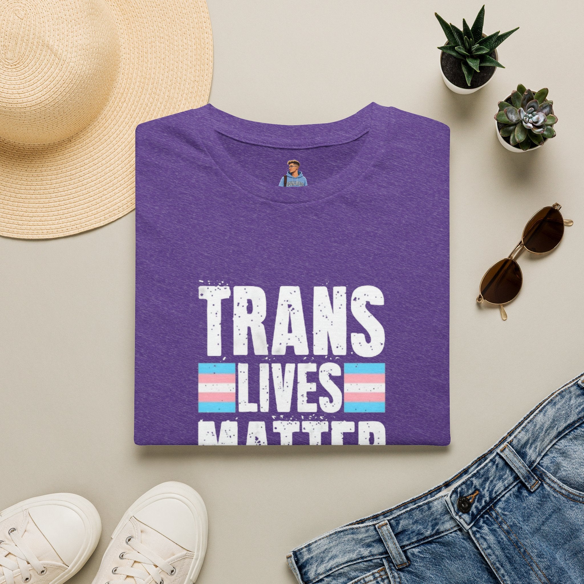 Trans Lives Matter Unisex Softstyle T-Shirt - Support LGBTQ+ Rights