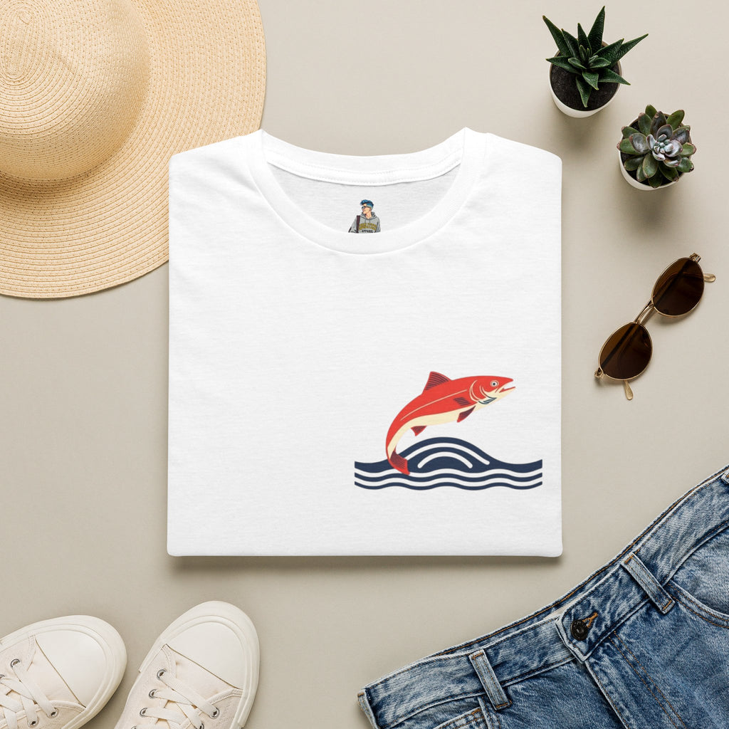 Jumping Salmon Native Pride Softstyle Unisex T-shirt