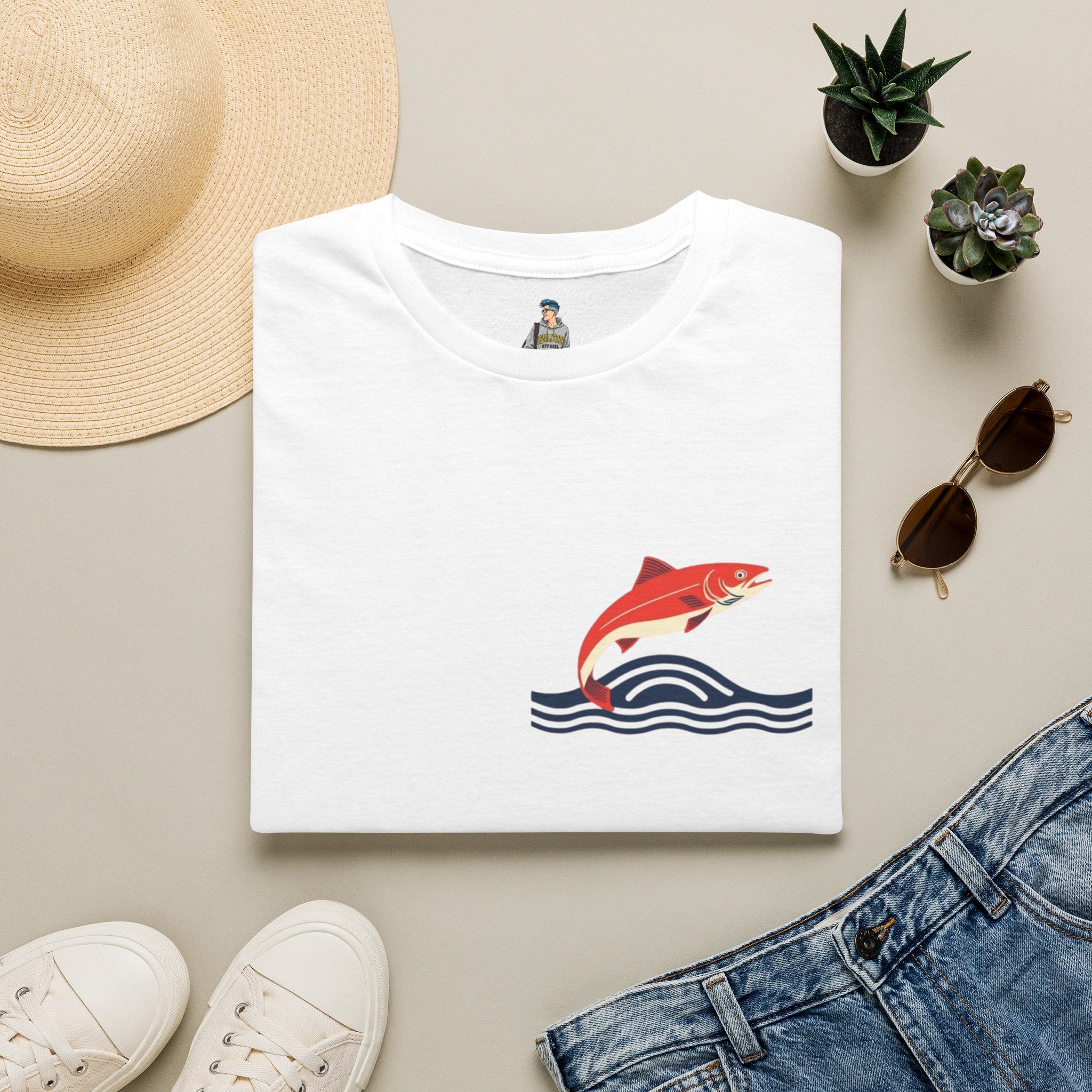 Jumping Salmon Native Pride Softstyle Unisex T-shirt