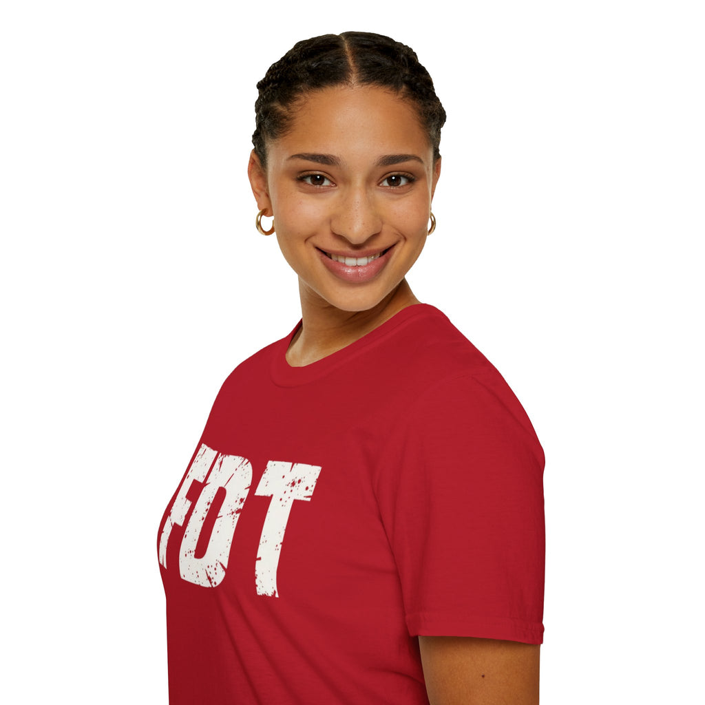 FDT Political Protest Distressed Graphic T-Shirt
