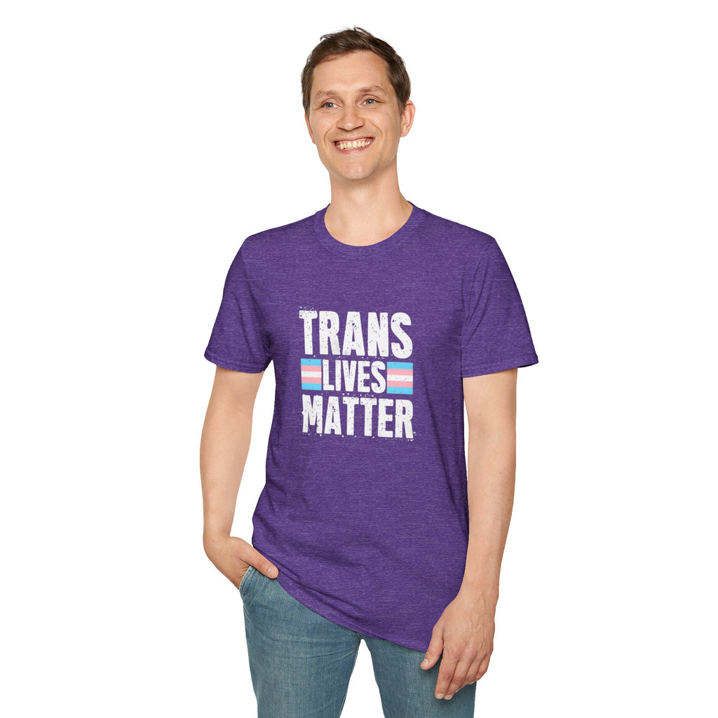 Trans Lives Matter Unisex Softstyle T-Shirt - Support LGBTQ+ Rights