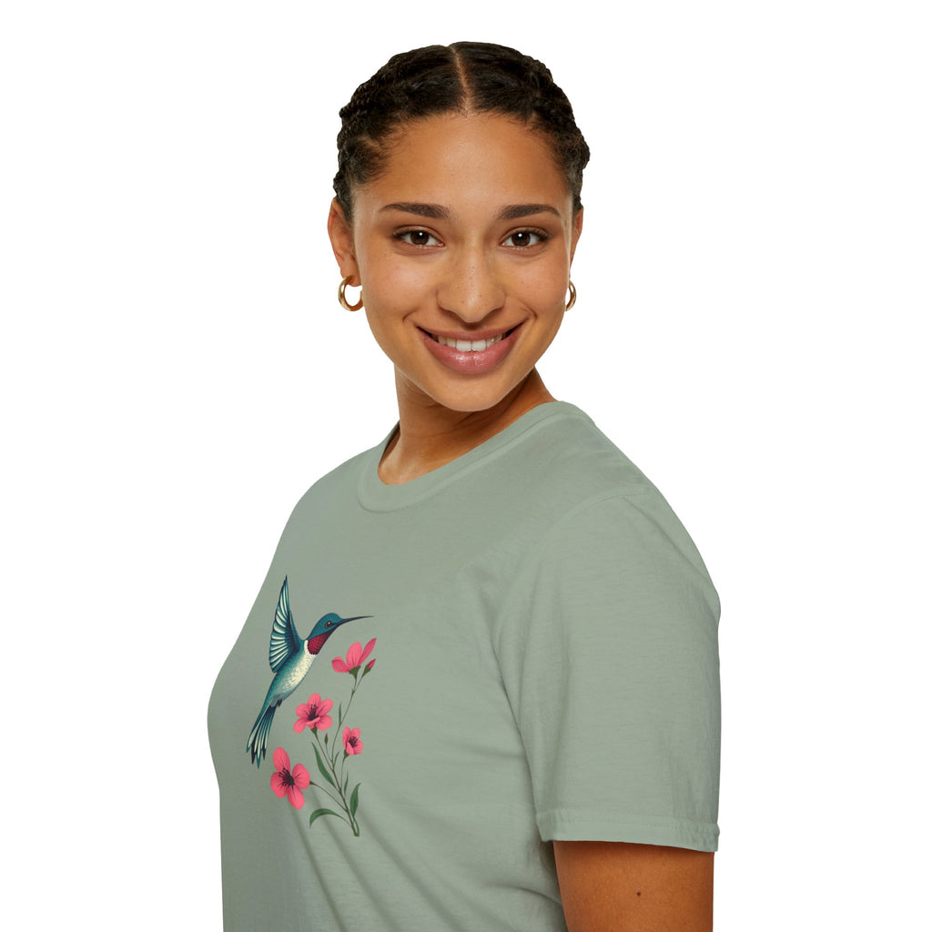 Floral Hummingbird T-Shirt
