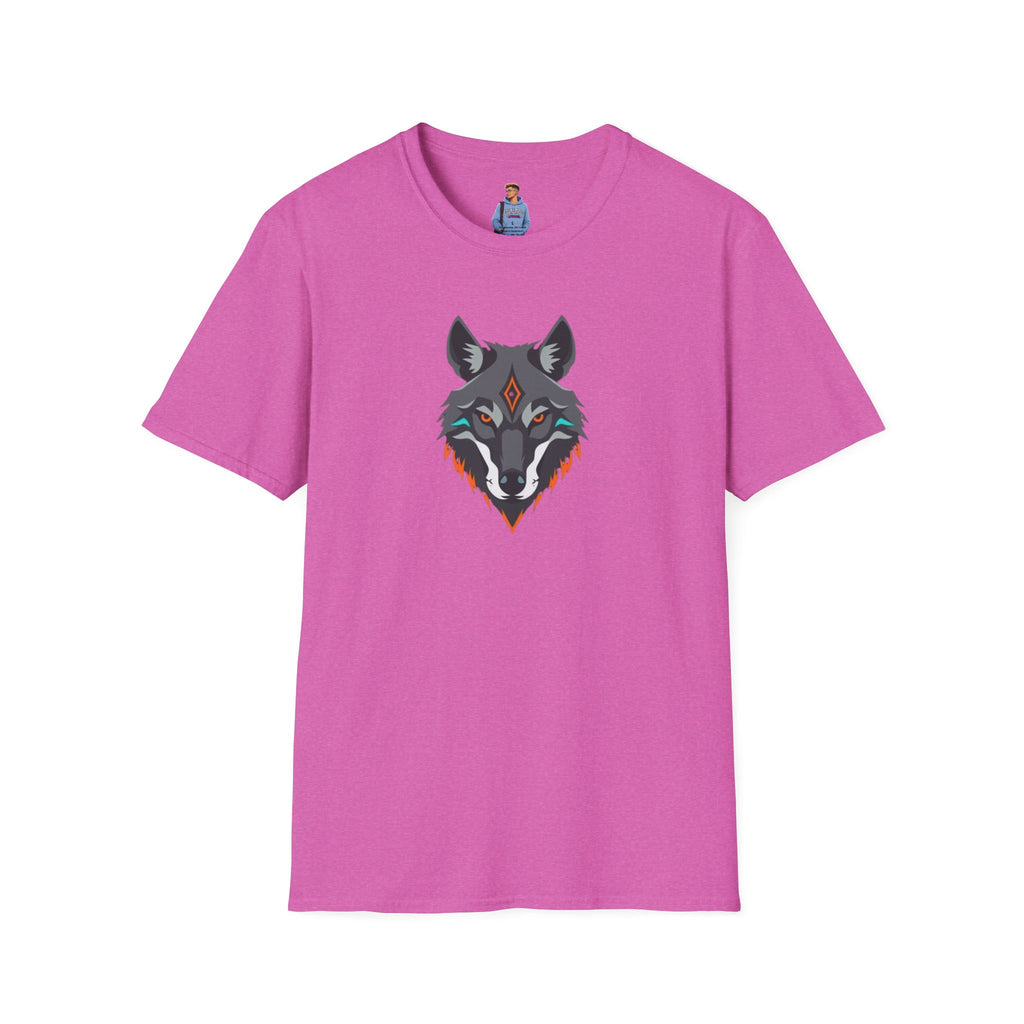 Mystical Wolf Design Unisex Softstyle T-shirt