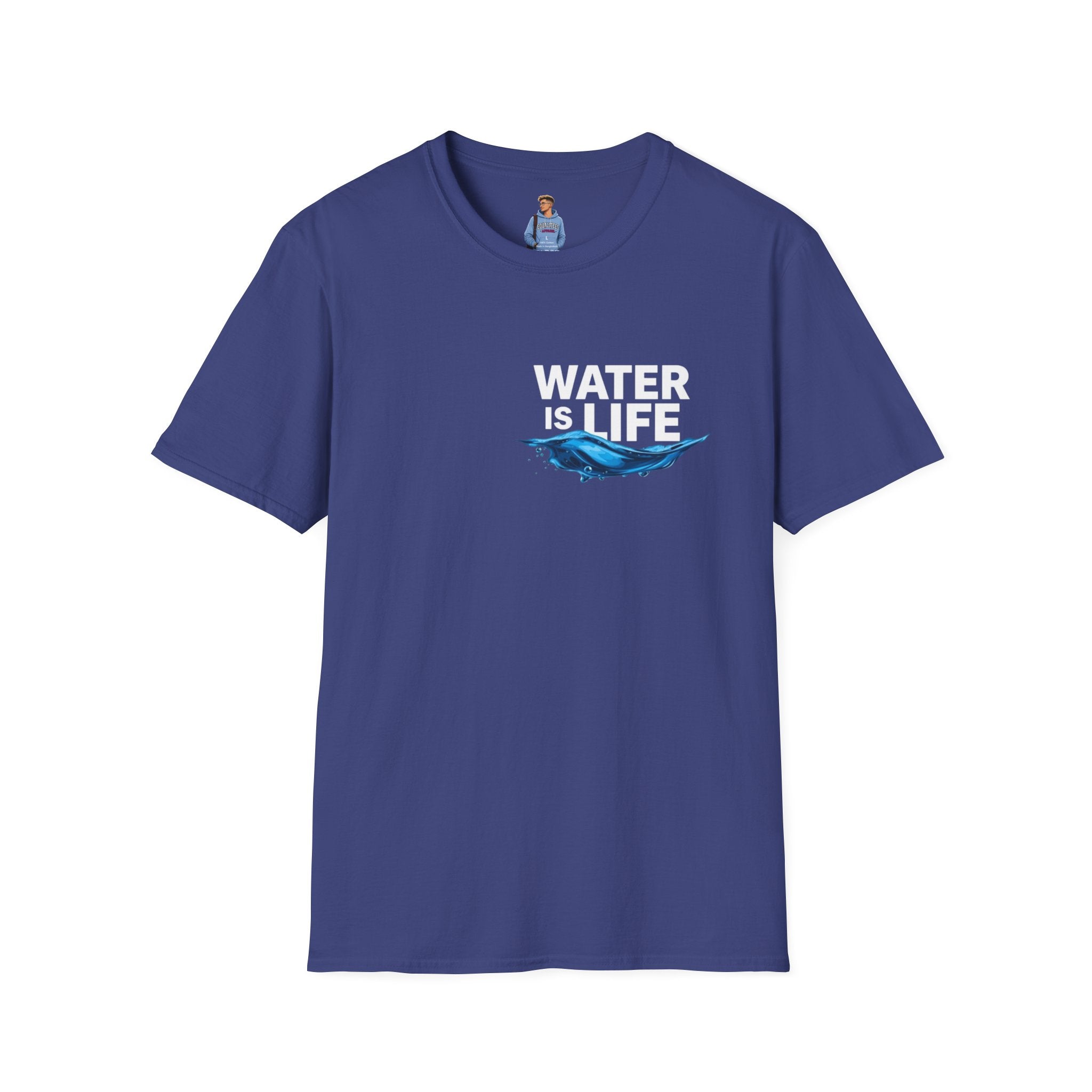 Water is Life Unisex T-Shirt | Eco-Friendly Tee for Environmentalists, Beach Lovers, Awareness Campaigns, Gifting