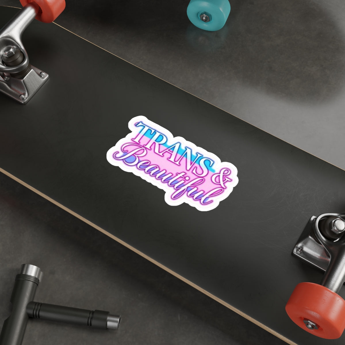 Die-Cut Stickers - TRANS & BEAUTIFUL - EqualiTees.Me