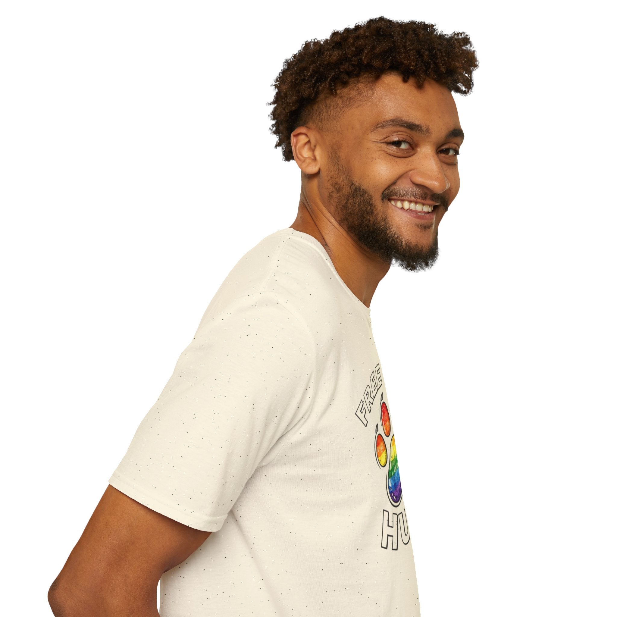 Free Bear Hugs Rainbow Paw T-Shirt
