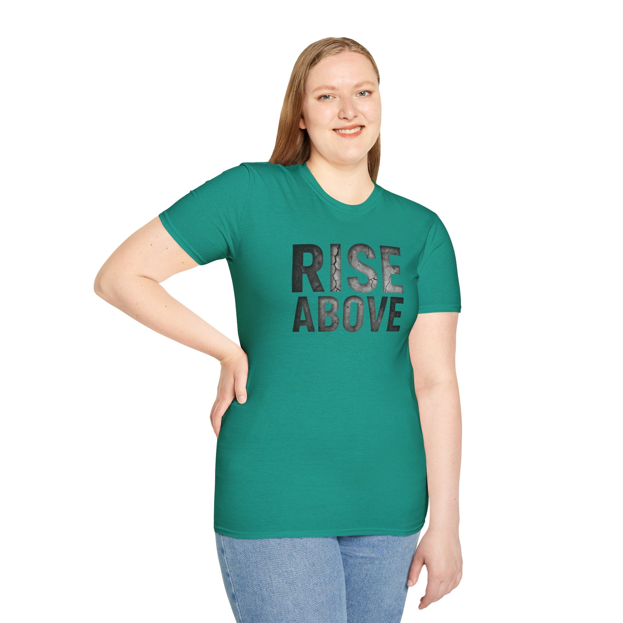 Rise Above Motivational Graphic T-Shirt