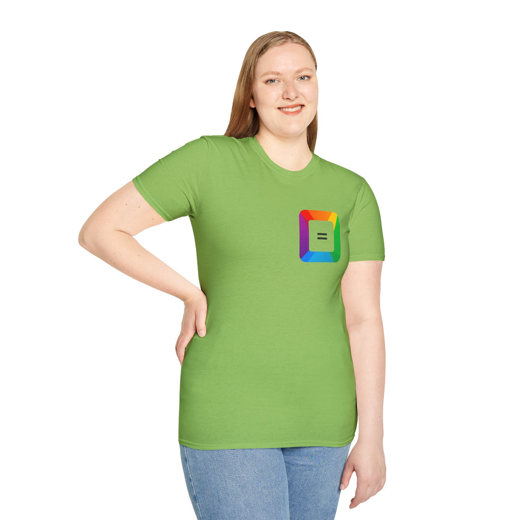 Pride-Theme Unisex Softstyle T-Shirt - "True freedom is Equality for ALL"