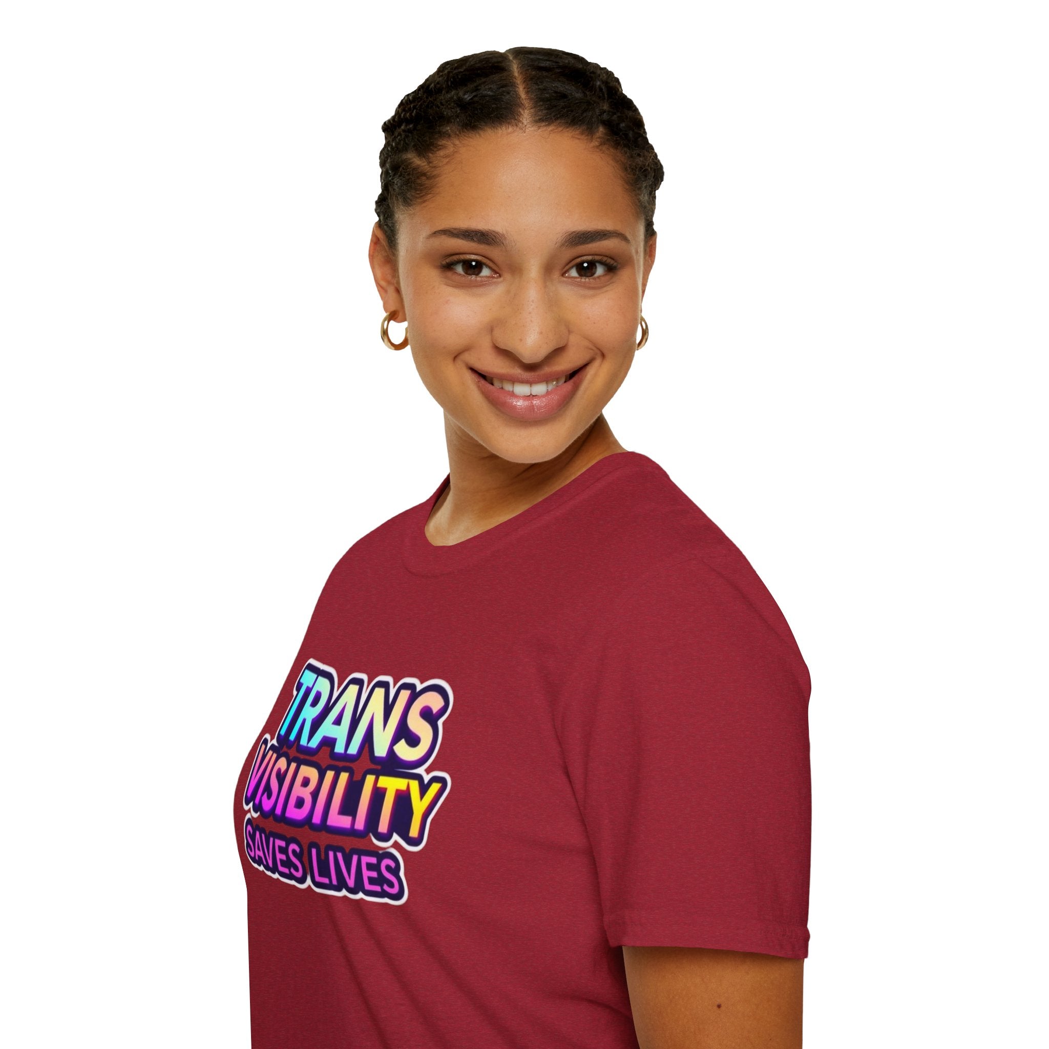 Trans Visibility Saves Lives Statement T-shirt
