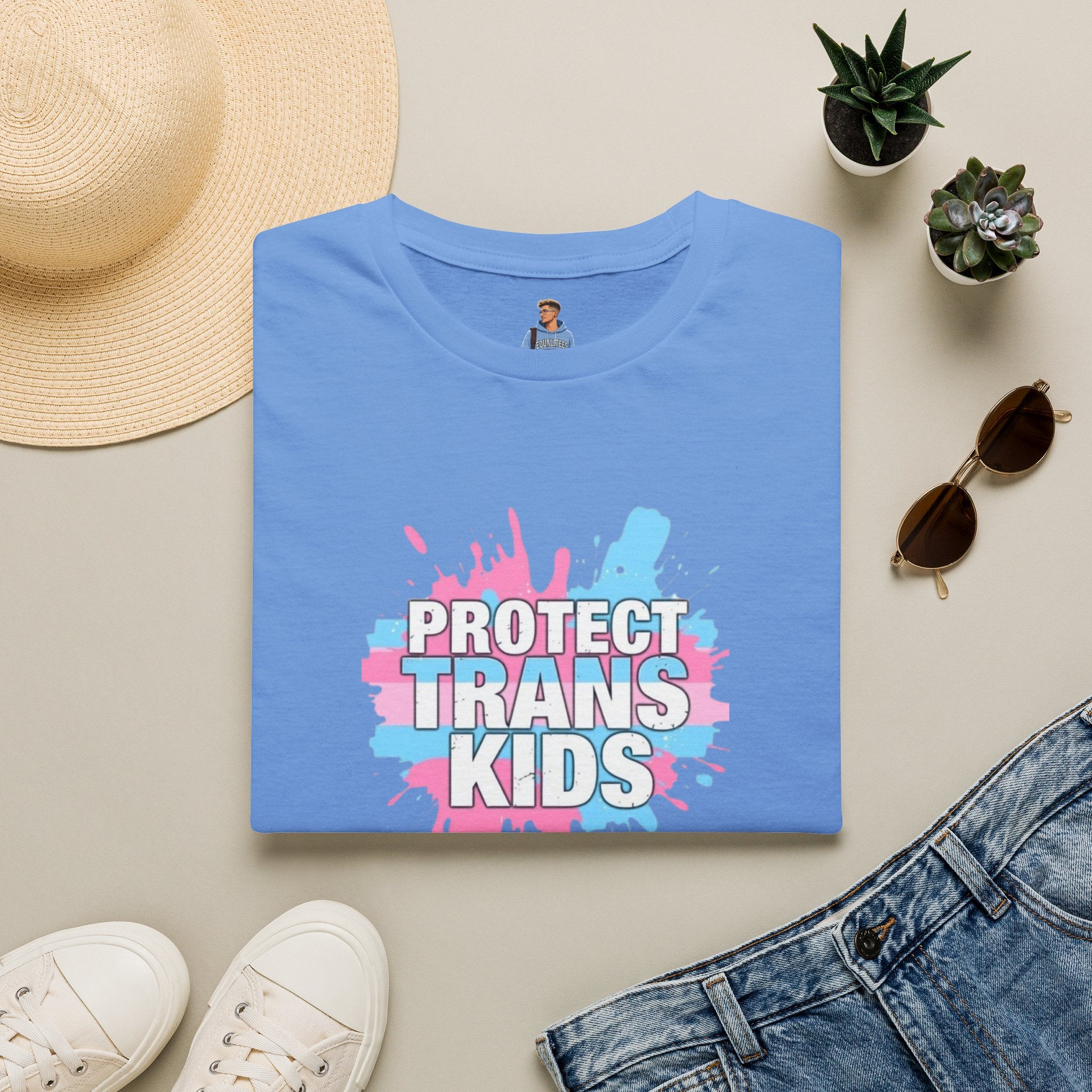 Camiseta unisex infantil "Protect Trans" - Ropa de apoyo LGBTQ+