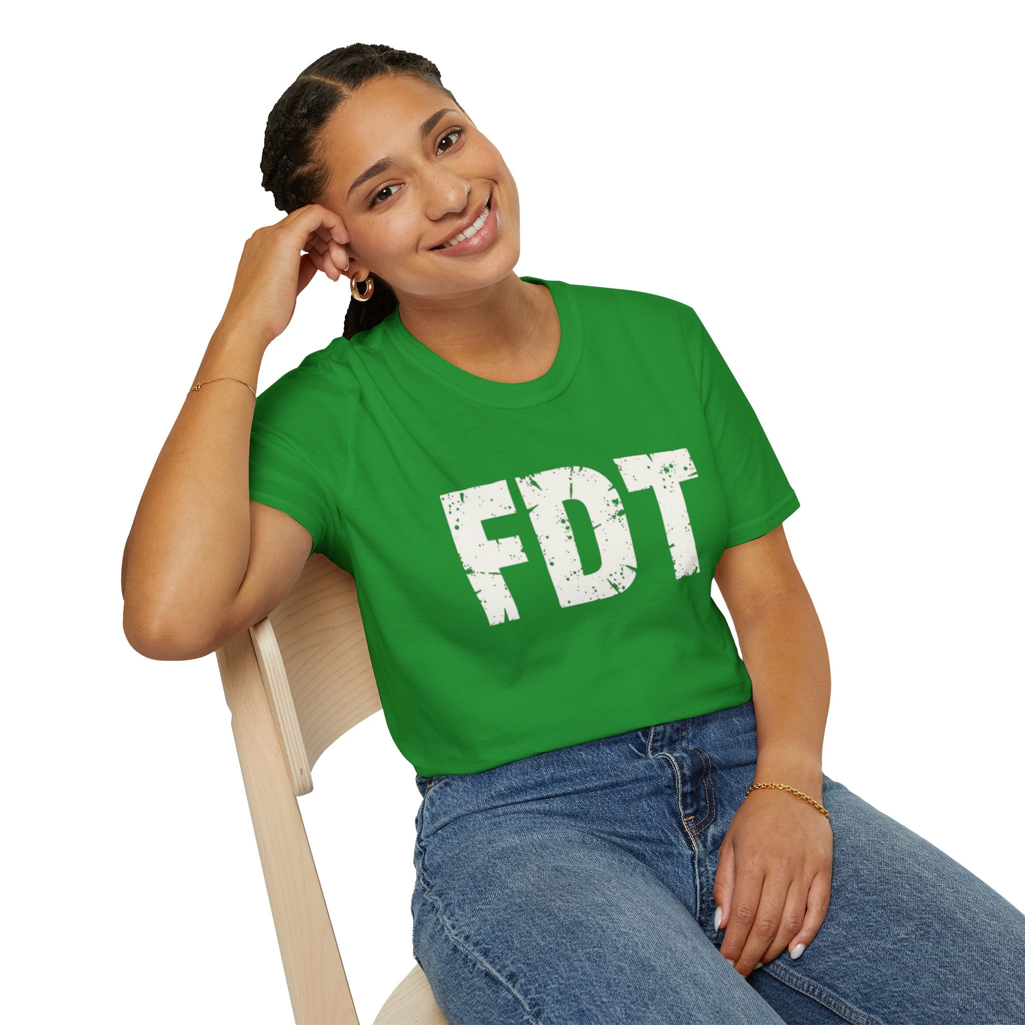 FDT Political Protest Distressed Graphic T-Shirt