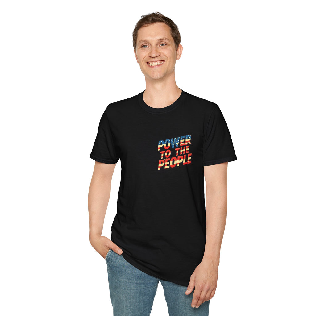 Camiseta unisex de estilo suave Power to the People, camiseta clásica de protesta