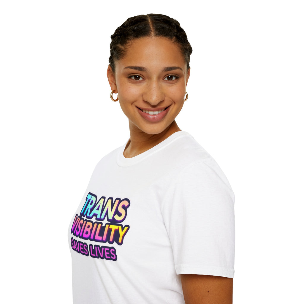Trans Visibility Saves Lives Statement T-shirt