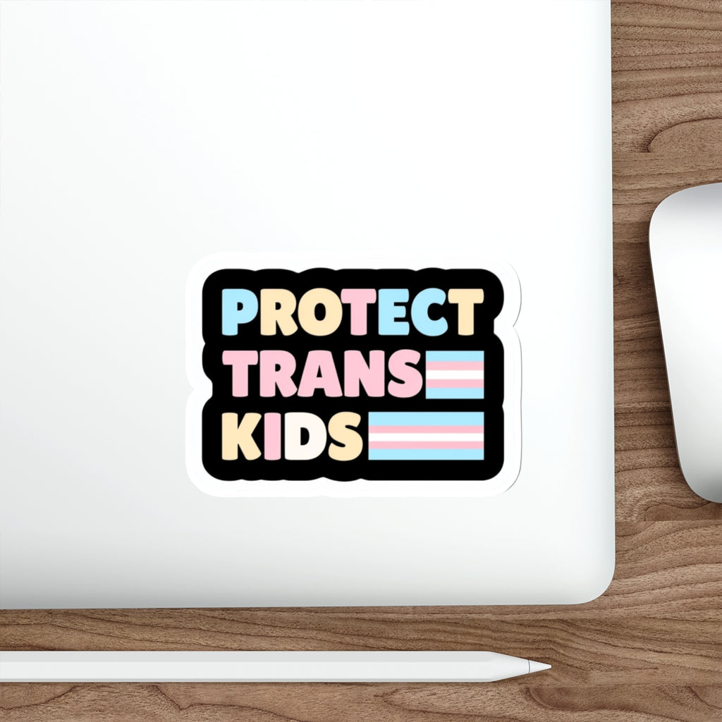 Die-Cut Stickers - Protect Trans Kids Sticker - EqualiTees.Me