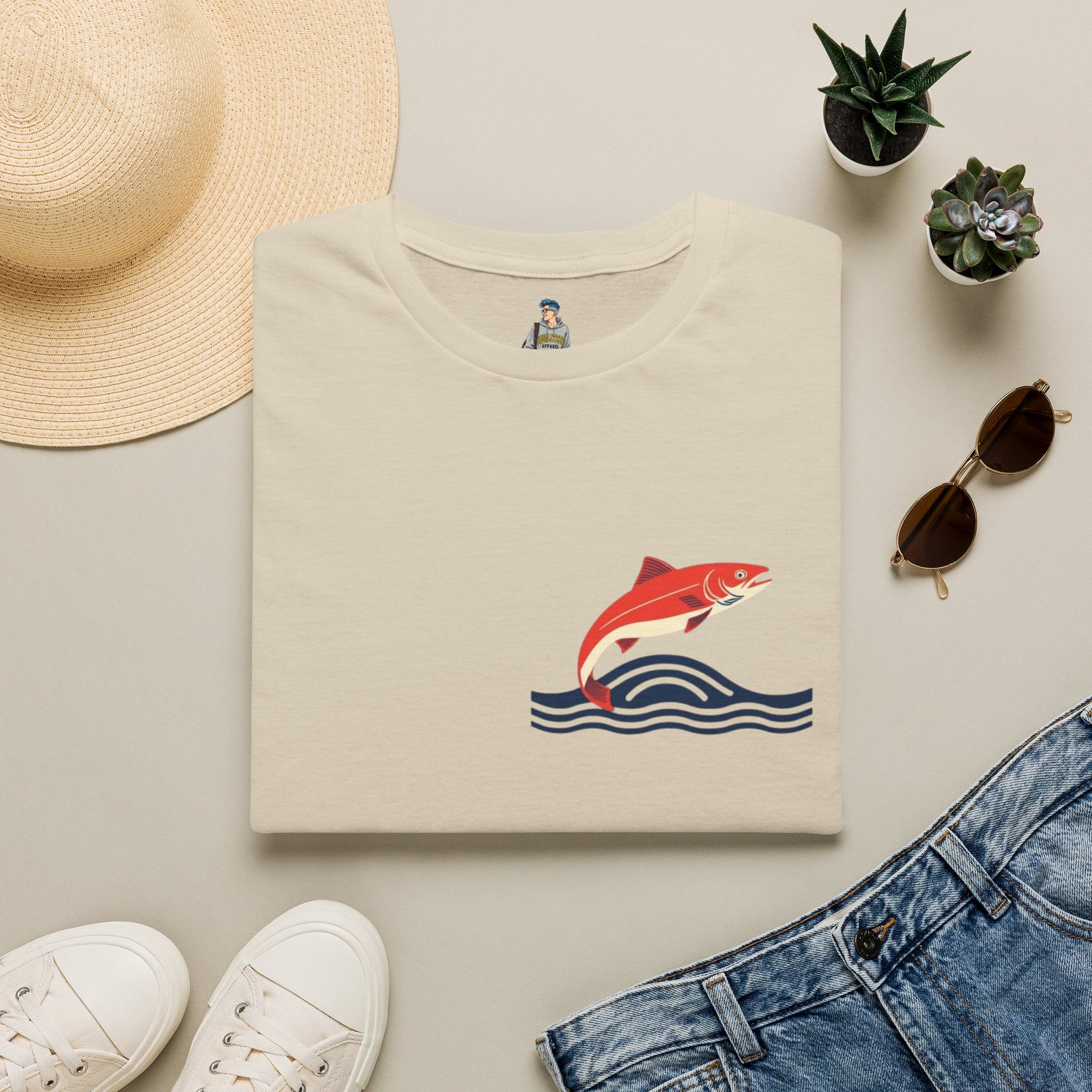 Jumping Salmon Native Pride Softstyle Unisex T-shirt
