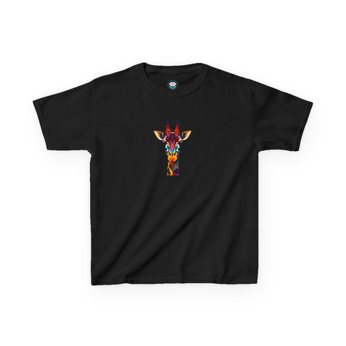 Colorful Fractal Giraffe Kids Heavy Cotton™ Tee - EqualiTees.Me