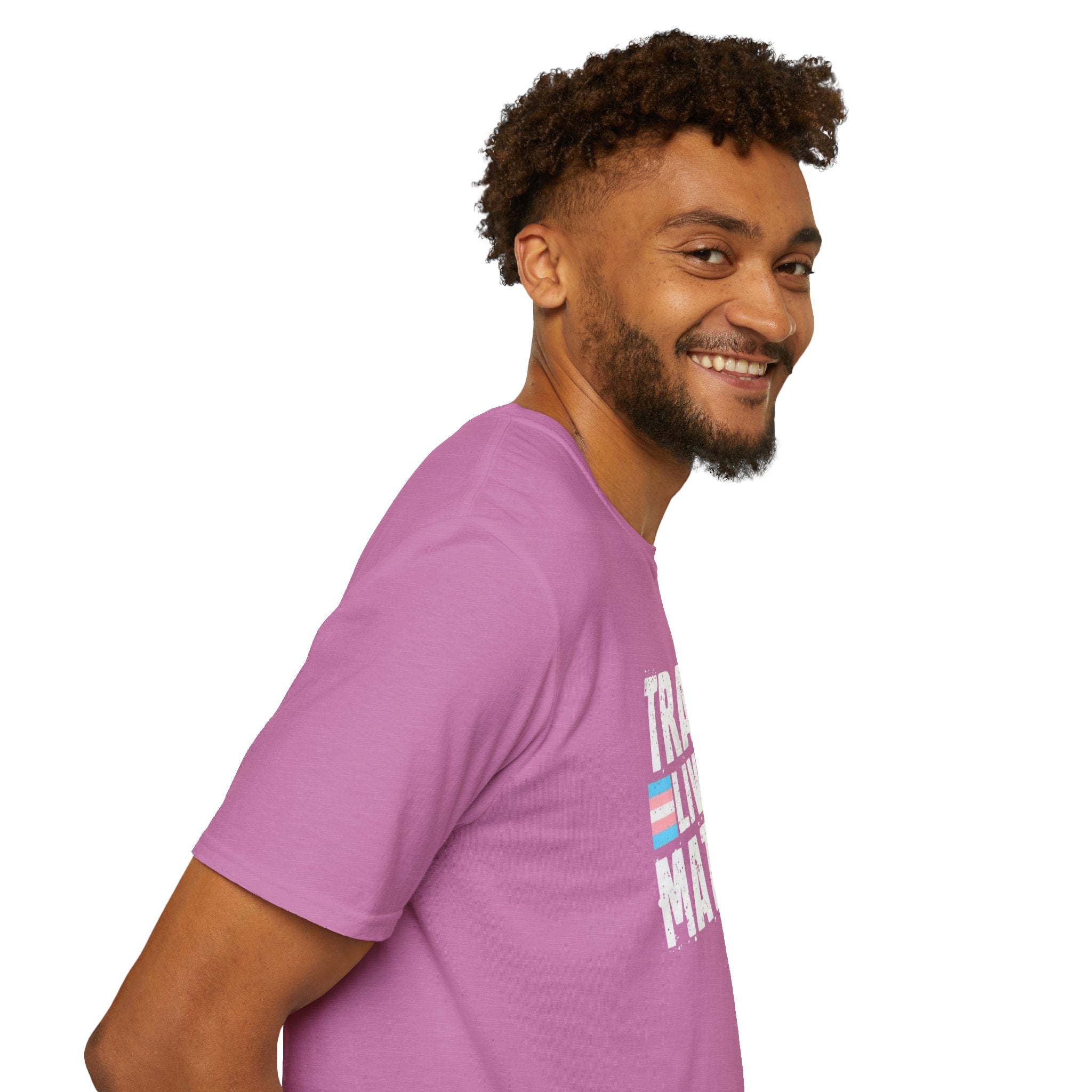 Trans Lives Matter Unisex Softstyle T-Shirt - Support LGBTQ+ Rights