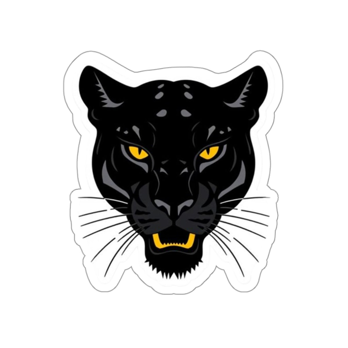 Black Panther Head Die-Cut Sticker - EqualiTees.Me