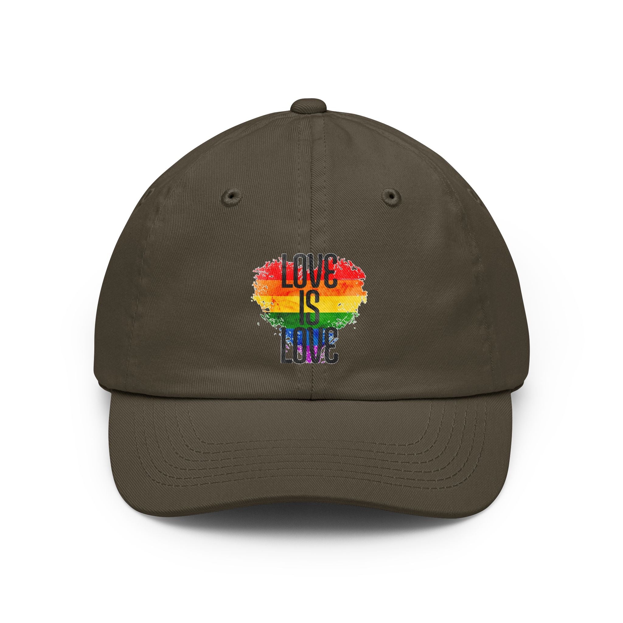 'Love Is Love' Rainbow Heart Pride Cap
