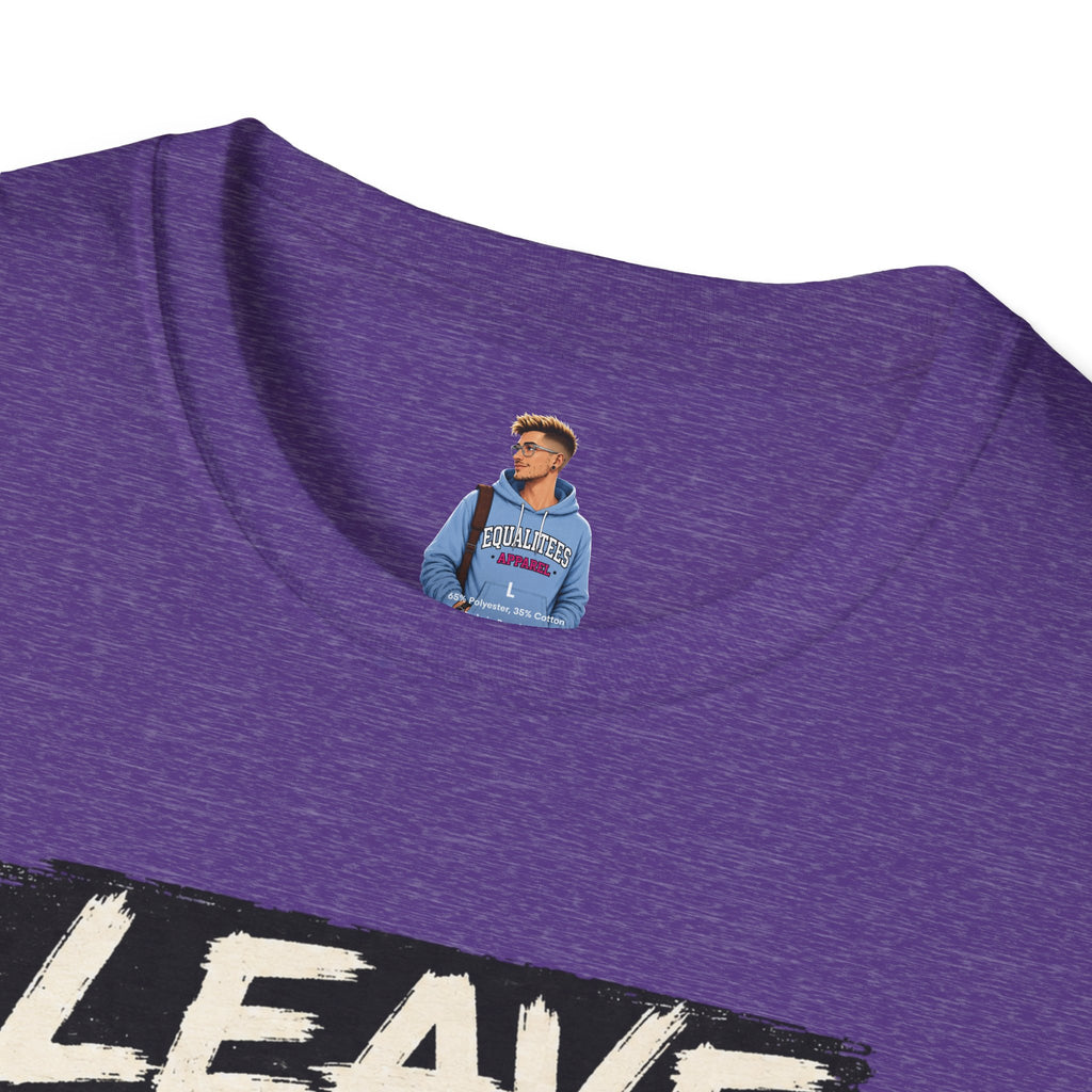T-Shirt — "Leave Black People Alone" Social Justice Statement Tee
