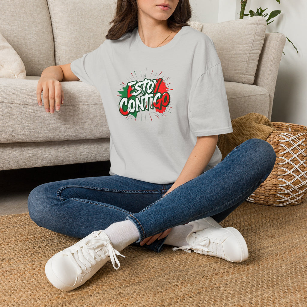Estoy Contigo (I Am With You) Los inmigrantes hacen grande a Estados Unidos Camiseta unisex de estilo suave Camiseta clásica de protesta
