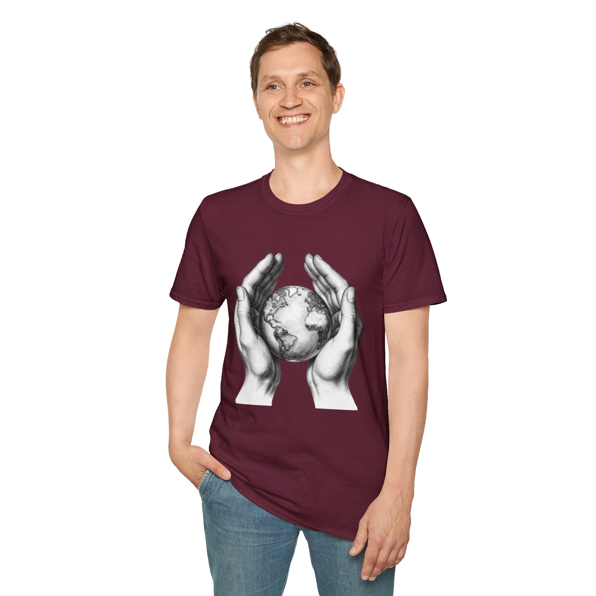 Earth in Your Hands T-Shirt — Protect the Planet Graphic Tee