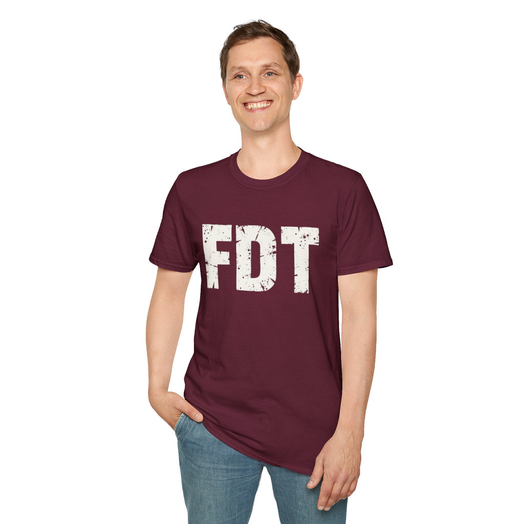 FDT Political Protest Distressed Graphic T-Shirt