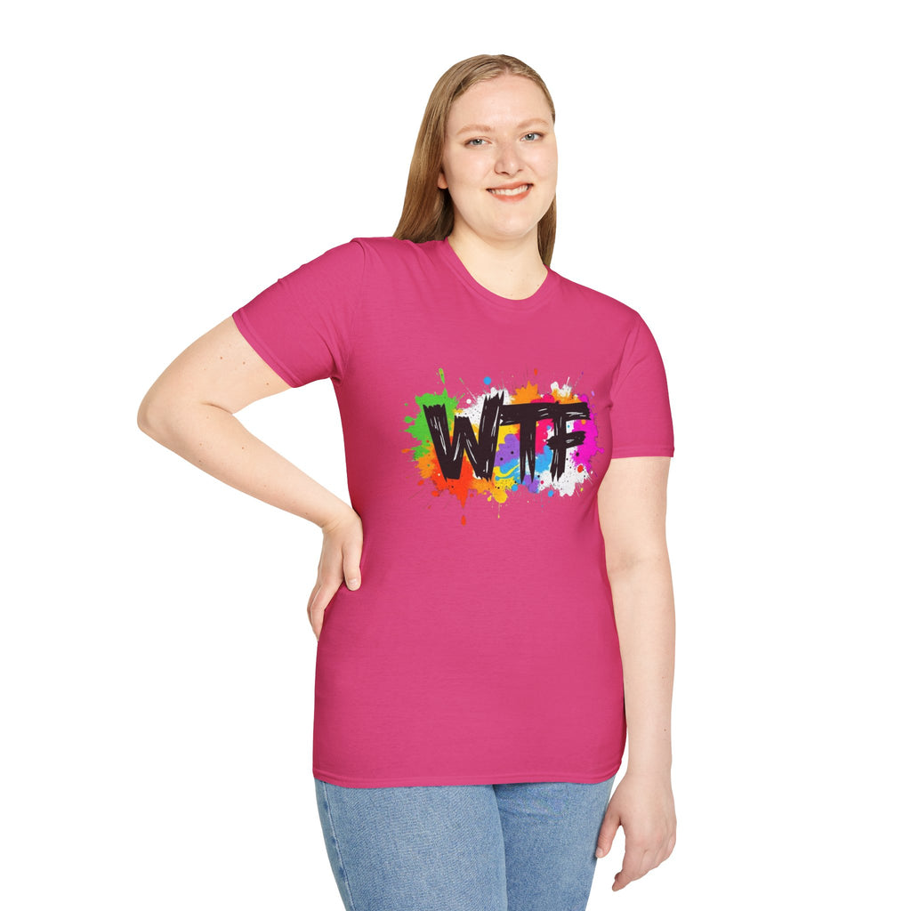 Bold Rainbow WTF Color Splash T-Shirt