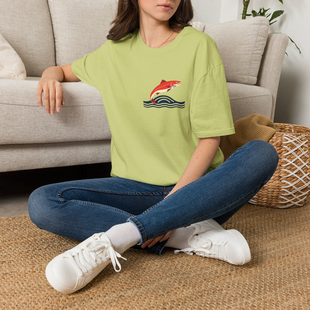 Jumping Salmon Native Pride Softstyle Unisex T-shirt