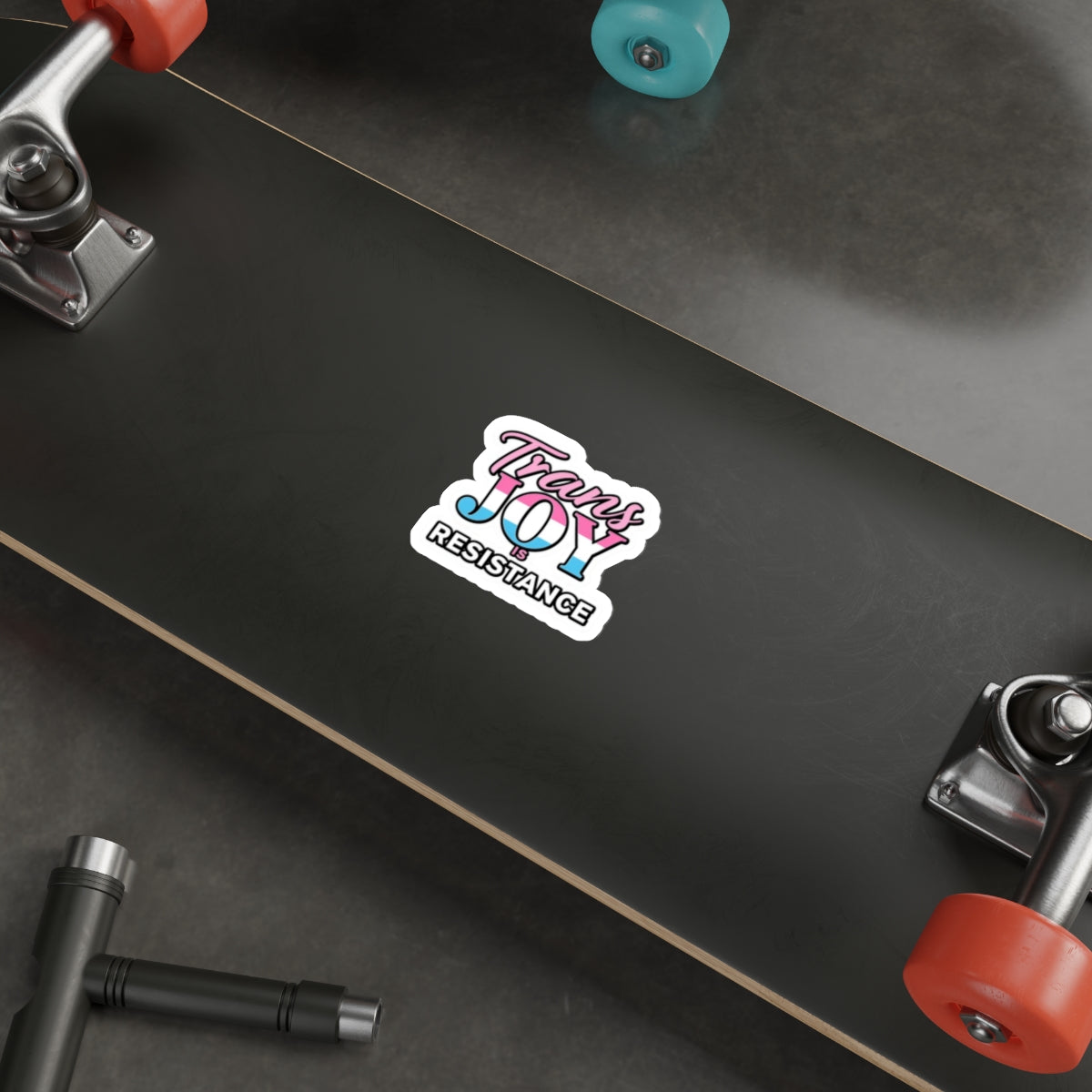 Die-Cut Stickers - TRANS JOY IS RESISTANCE - EqualiTees.Me