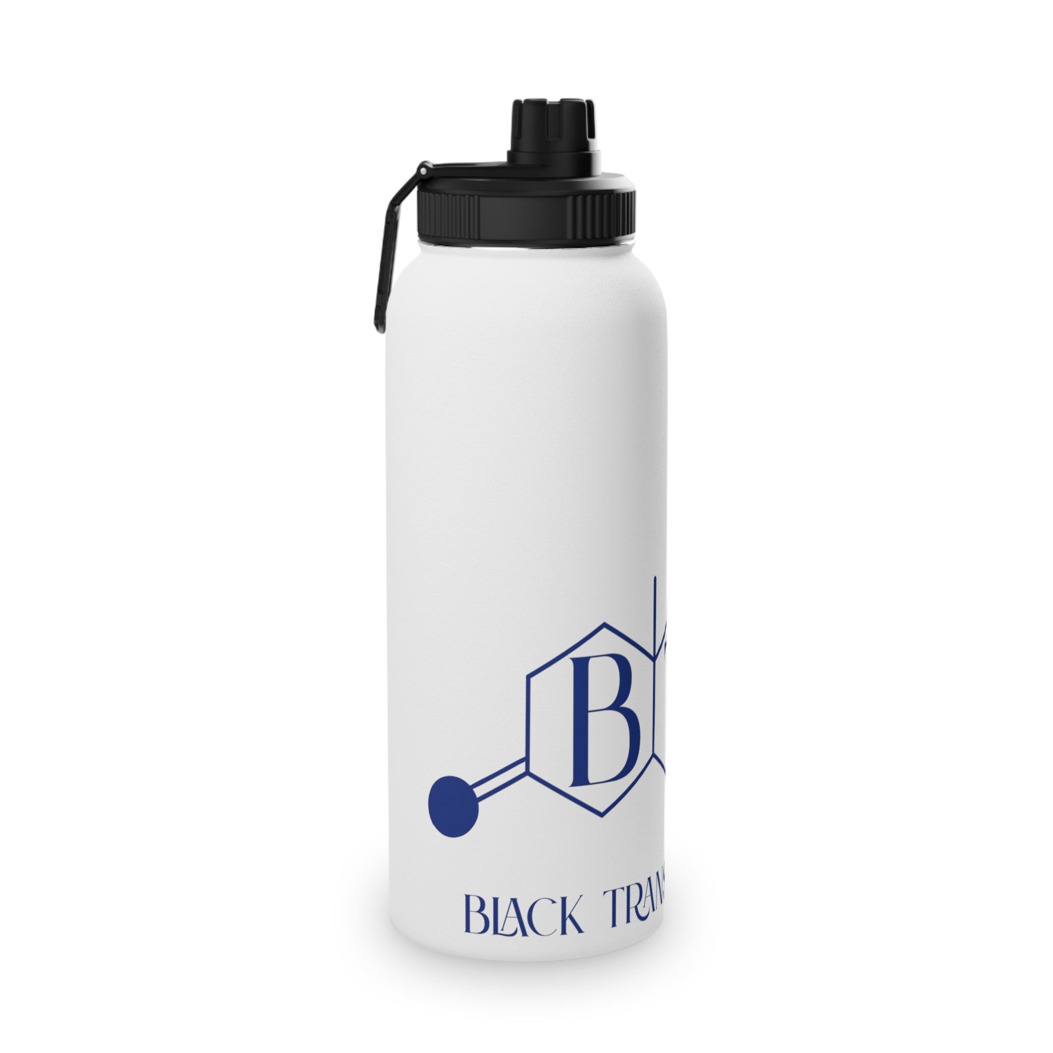 BTTF - Black Trans Travel Fund Logo Stainless Steel Sports Water Bottle