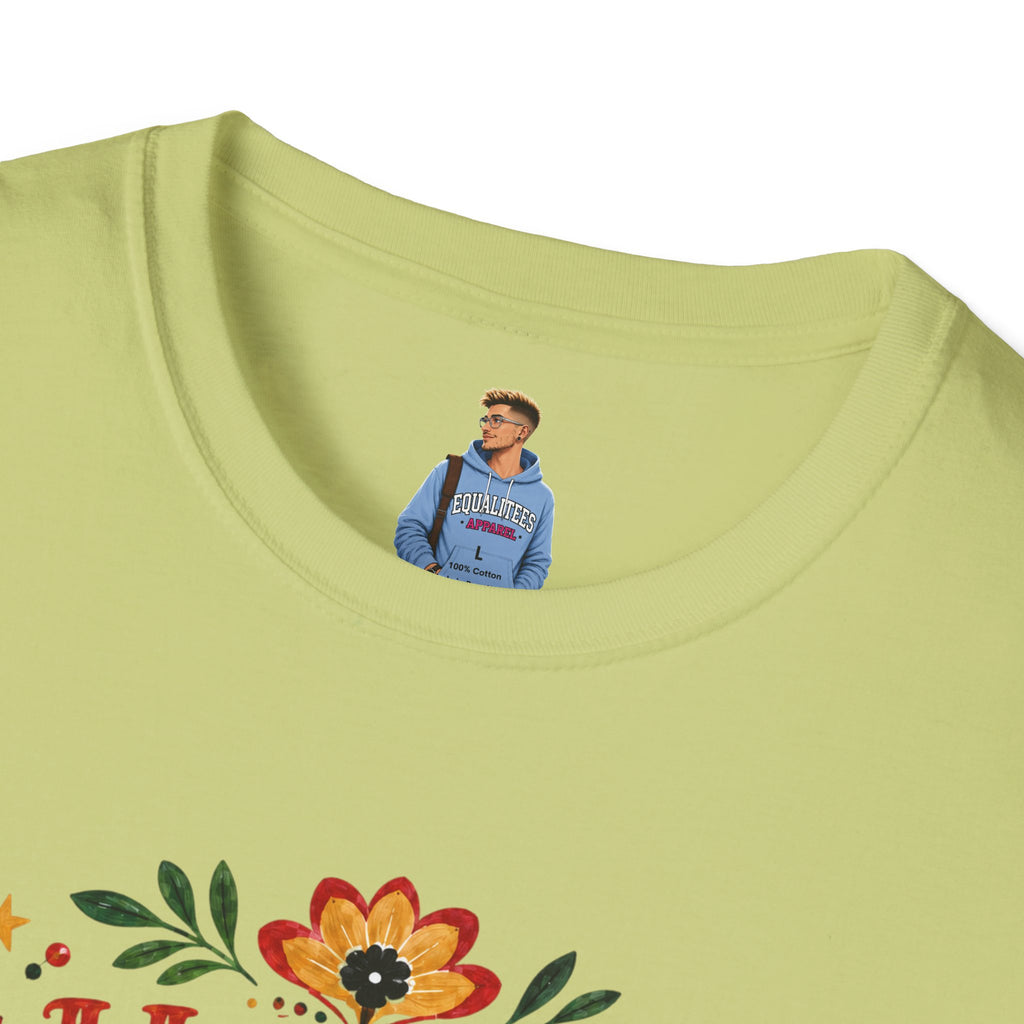 Juneteenth T-Shirt — "Happy Juneteenth" Floral Celebration Tee