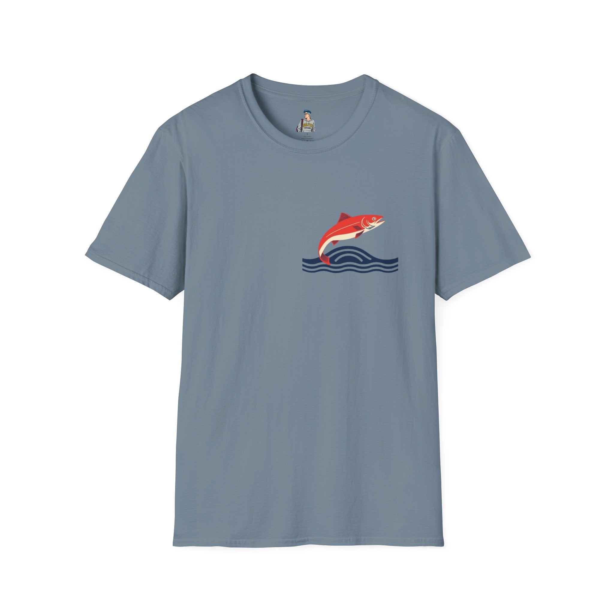Jumping Salmon Native Pride Softstyle Unisex T-shirt
