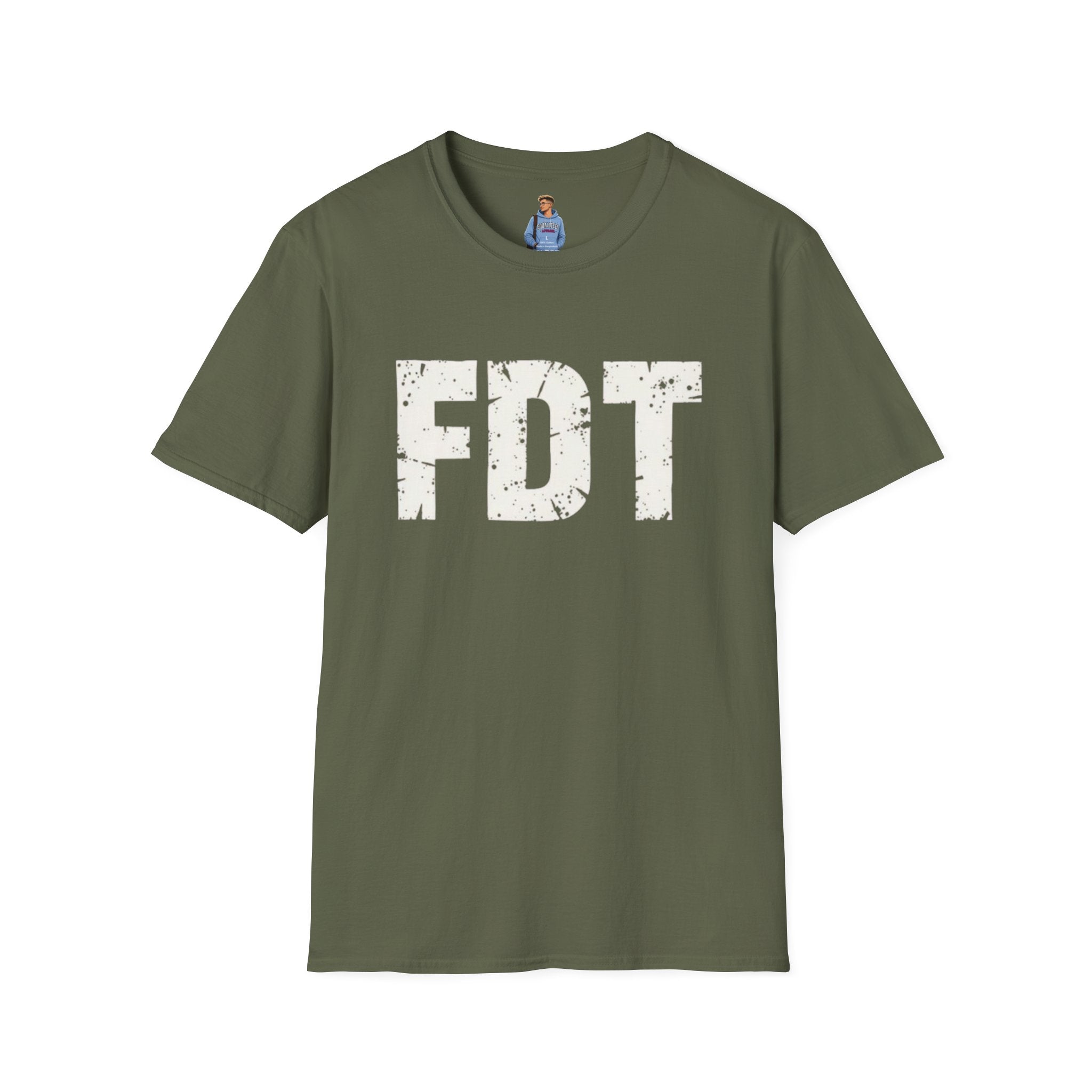FDT Political Protest Distressed Graphic T-Shirt