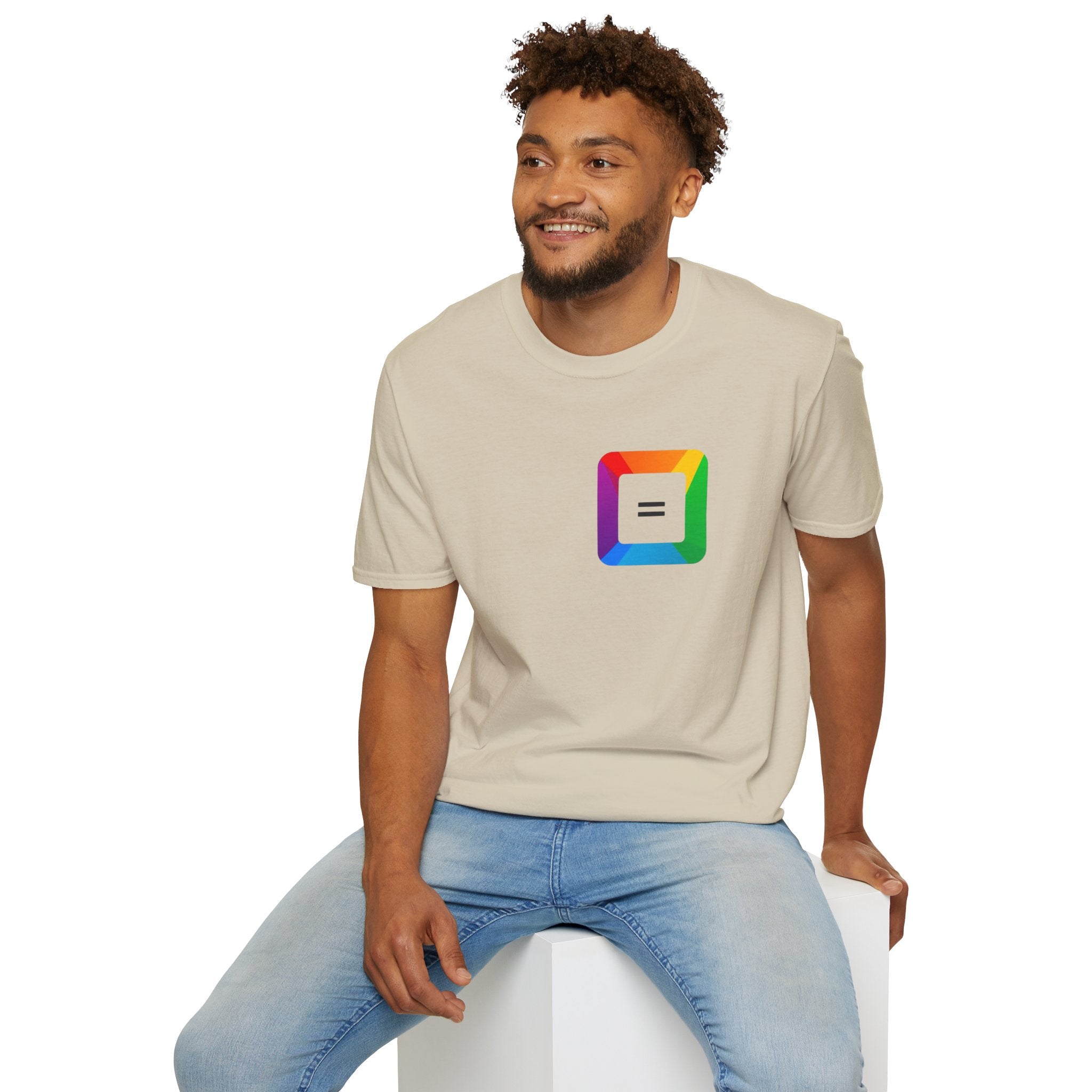 Pride-Theme Unisex Softstyle T-Shirt - "True freedom is Equality for ALL"