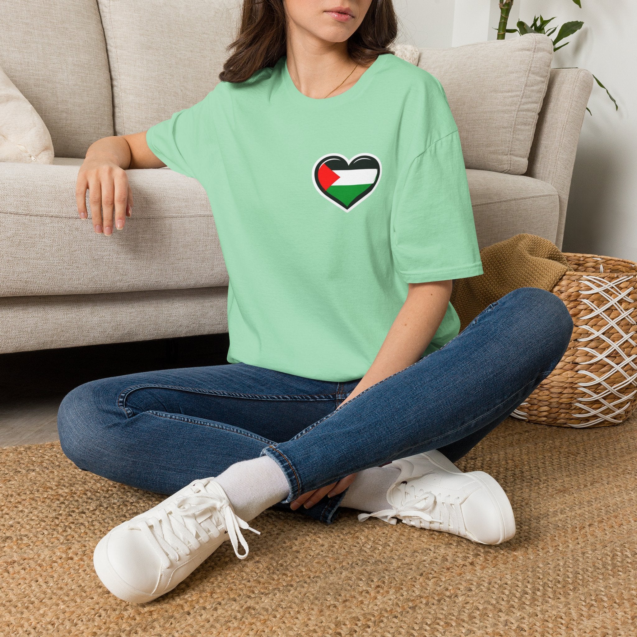 Camiseta unisex de estilo suave: "Apoya a Gaza y todos somos Palestina".