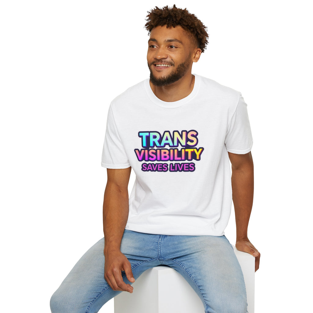 Trans Visibility Saves Lives Statement T-shirt
