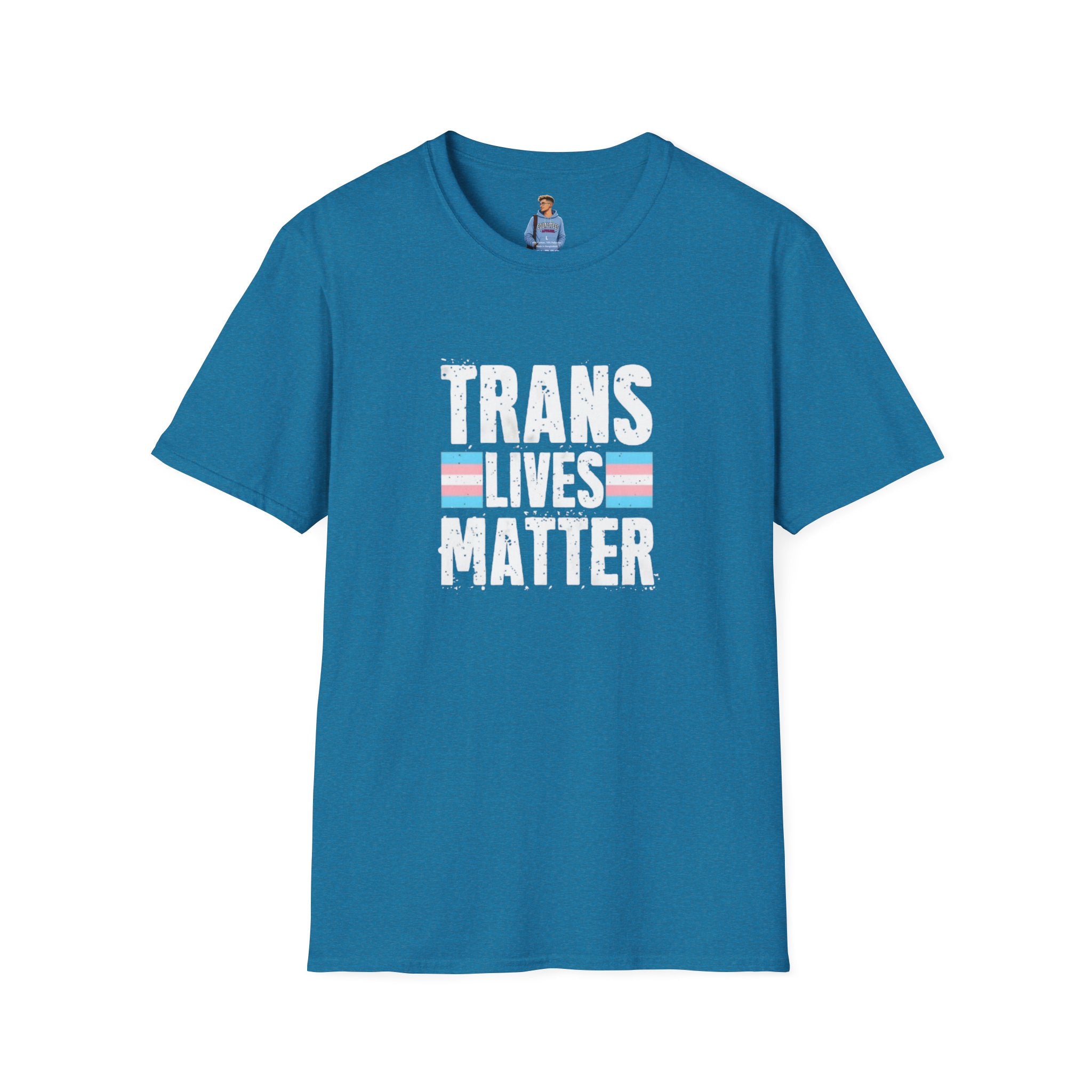 Camiseta unisex de estilo suave Trans Lives Matter: apoya los derechos LGBTQ+
