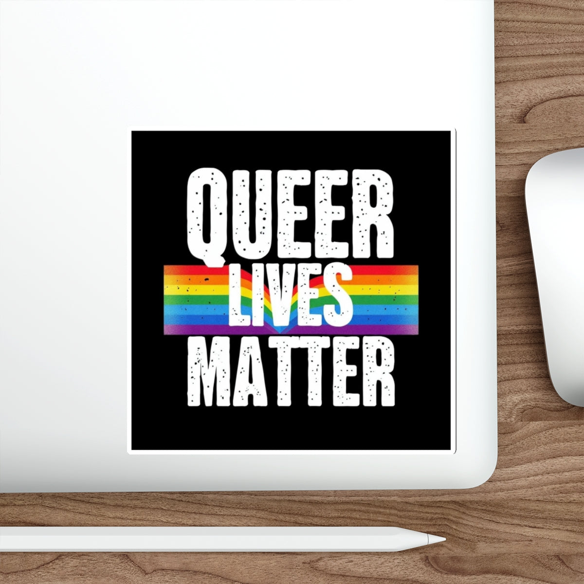 Die-Cut Stickers - QUEER LIVES MATTER - EqualiTees.Me
