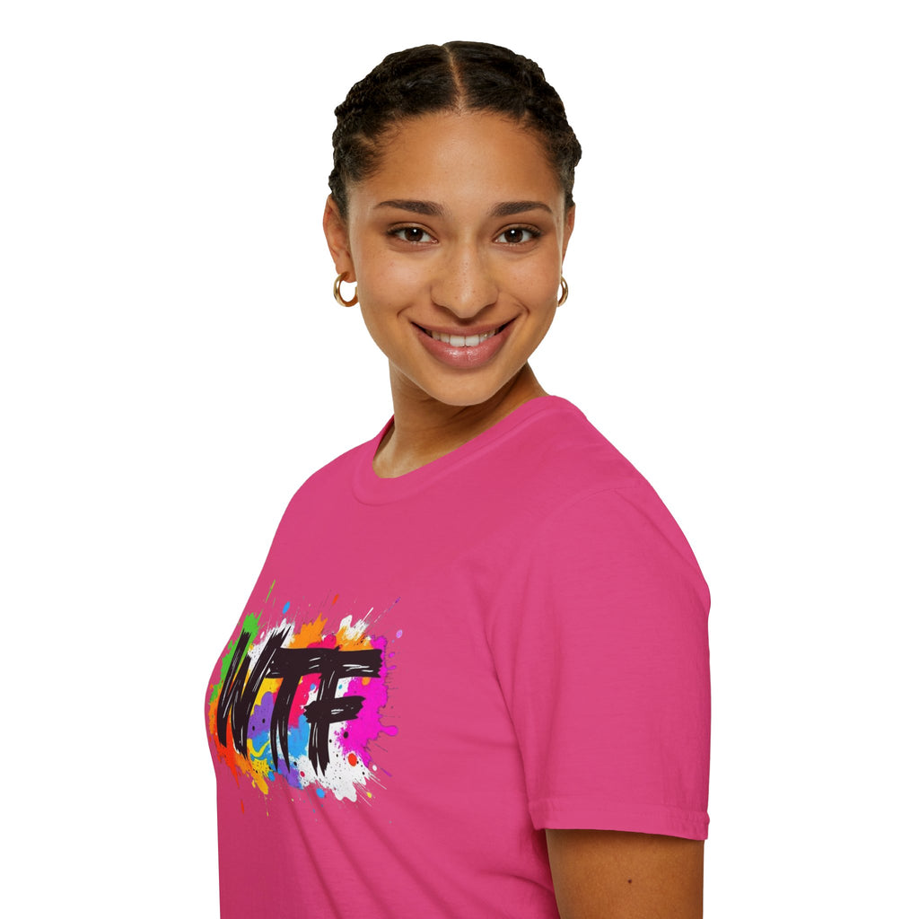 Bold Rainbow WTF Color Splash T-Shirt