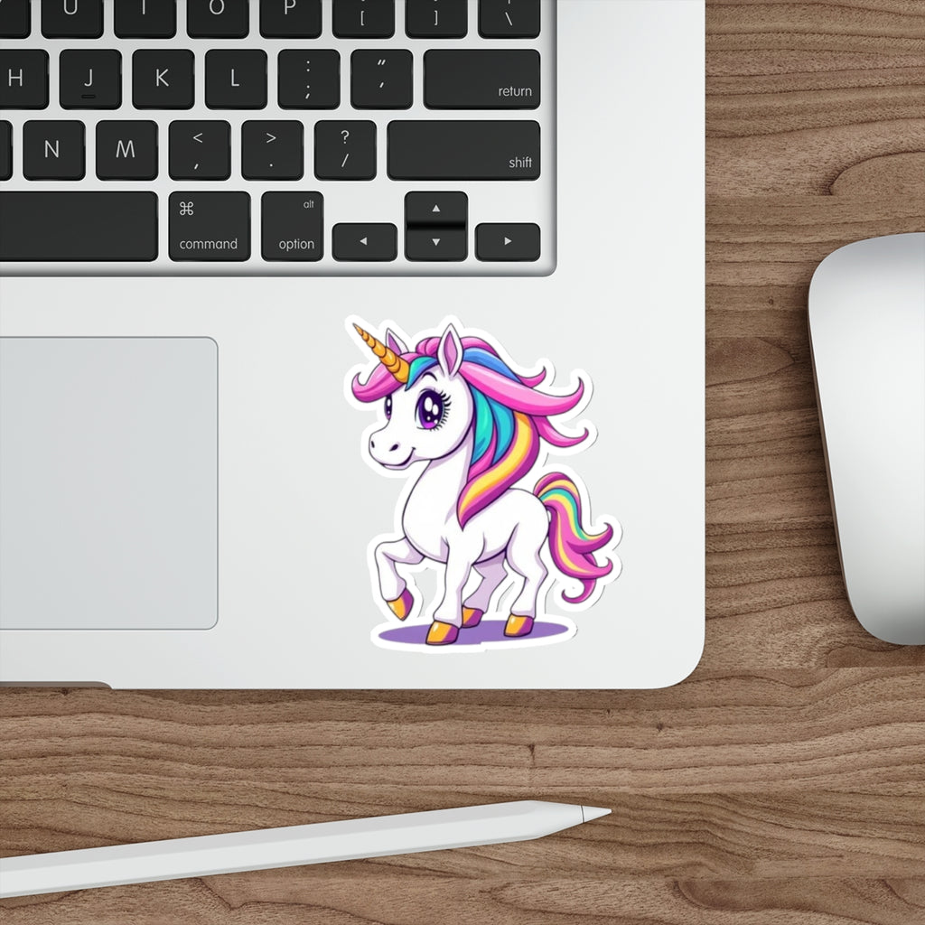 Die-Cut Stickers - Cute Unicorn - EqualiTees.Me