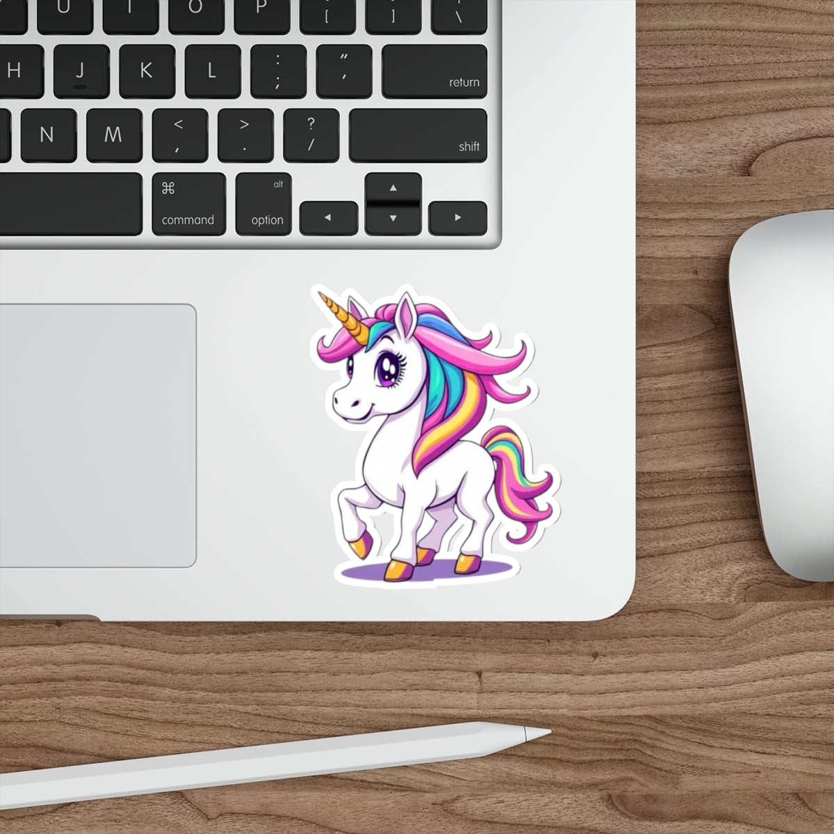 Die-Cut Stickers - Cute Unicorn - EqualiTees.Me