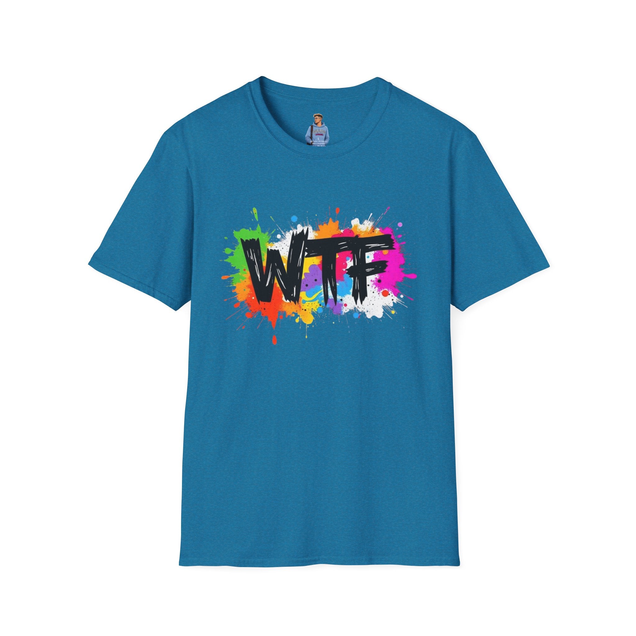 Bold Rainbow WTF Color Splash T-Shirt